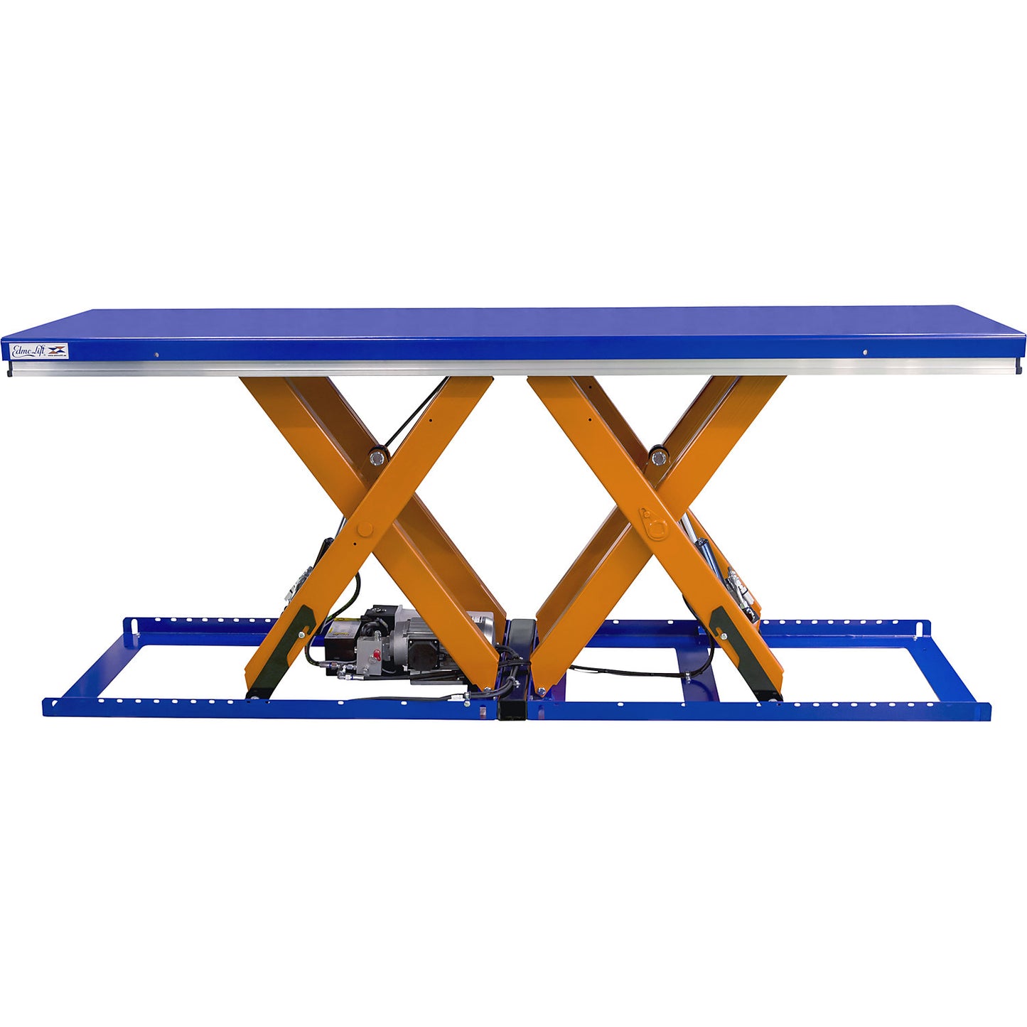 Tandem scissor lift table, lifting range 180 - 1000 mm, max. load 2000 kg.