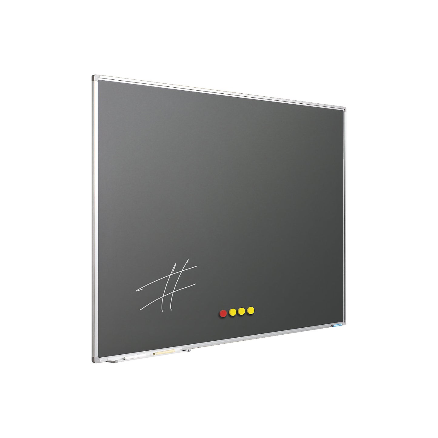 Chalkboard, board colour grey, WxH 900 x 600 mm.