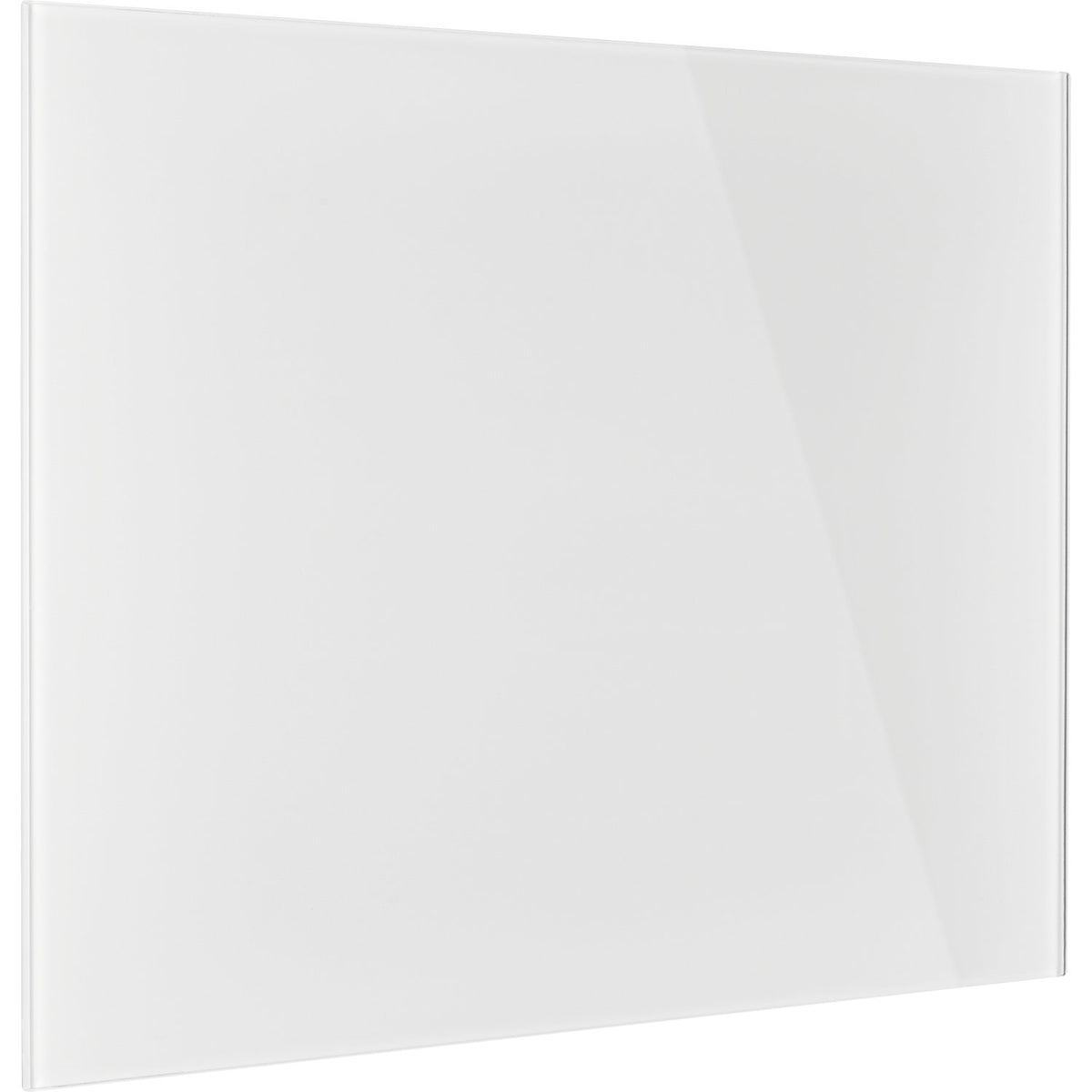Designer glass board, magnetic, WxH 800 x 600 mm, brilliant white.
