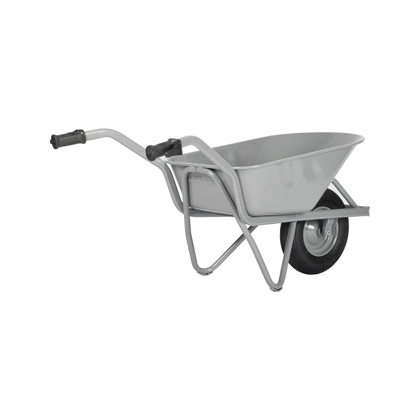 Construction site wheel barrow, EASY RIDER, 4-ply pneumatic tyres.