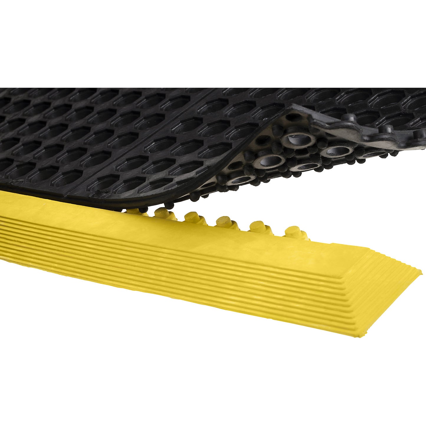 Border edge NR, LxWxH 965 x 65 x 17 mm, yellow, including corner, male.