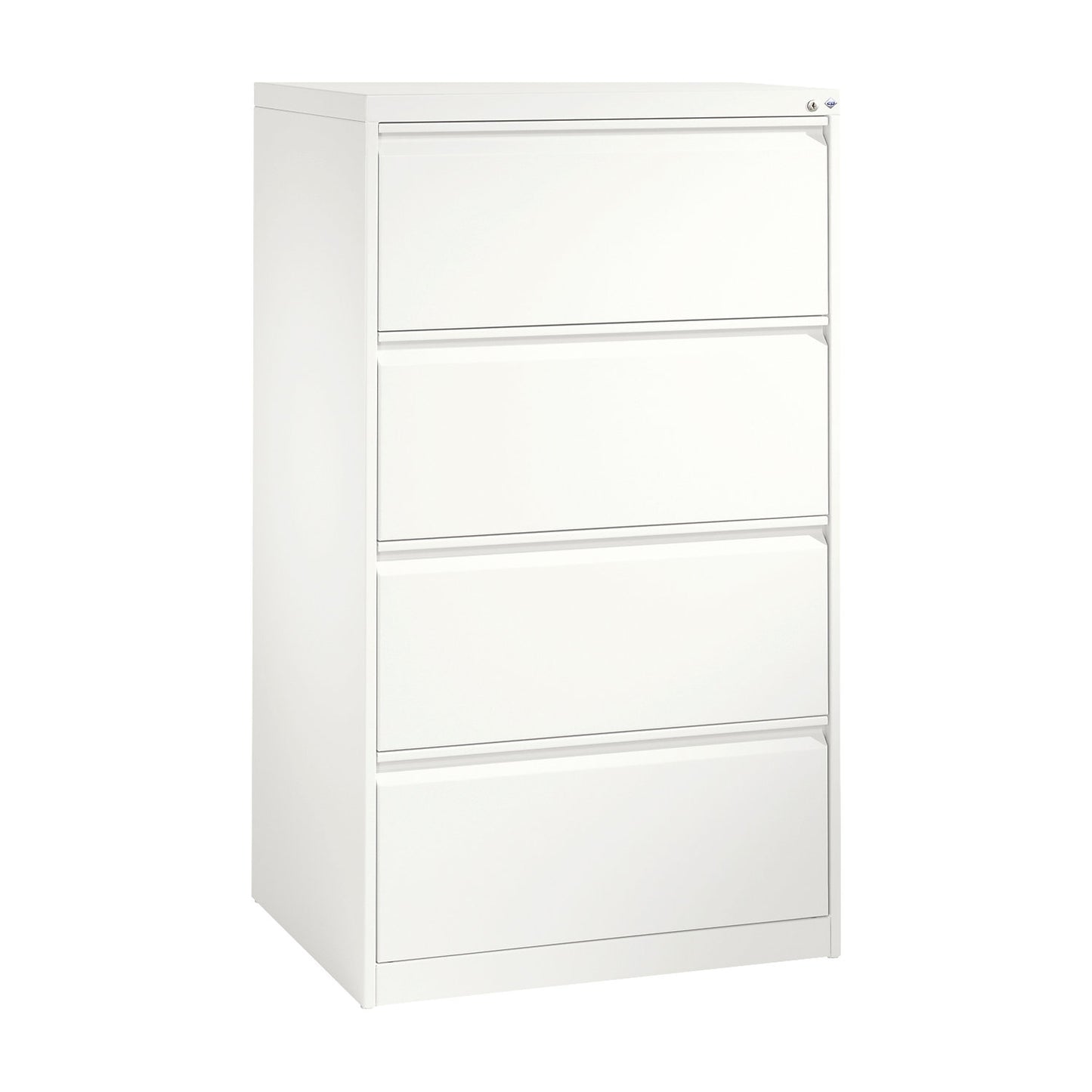 ACURADO suspension filing cabinet, 2 track, 4 drawers, traffic white.