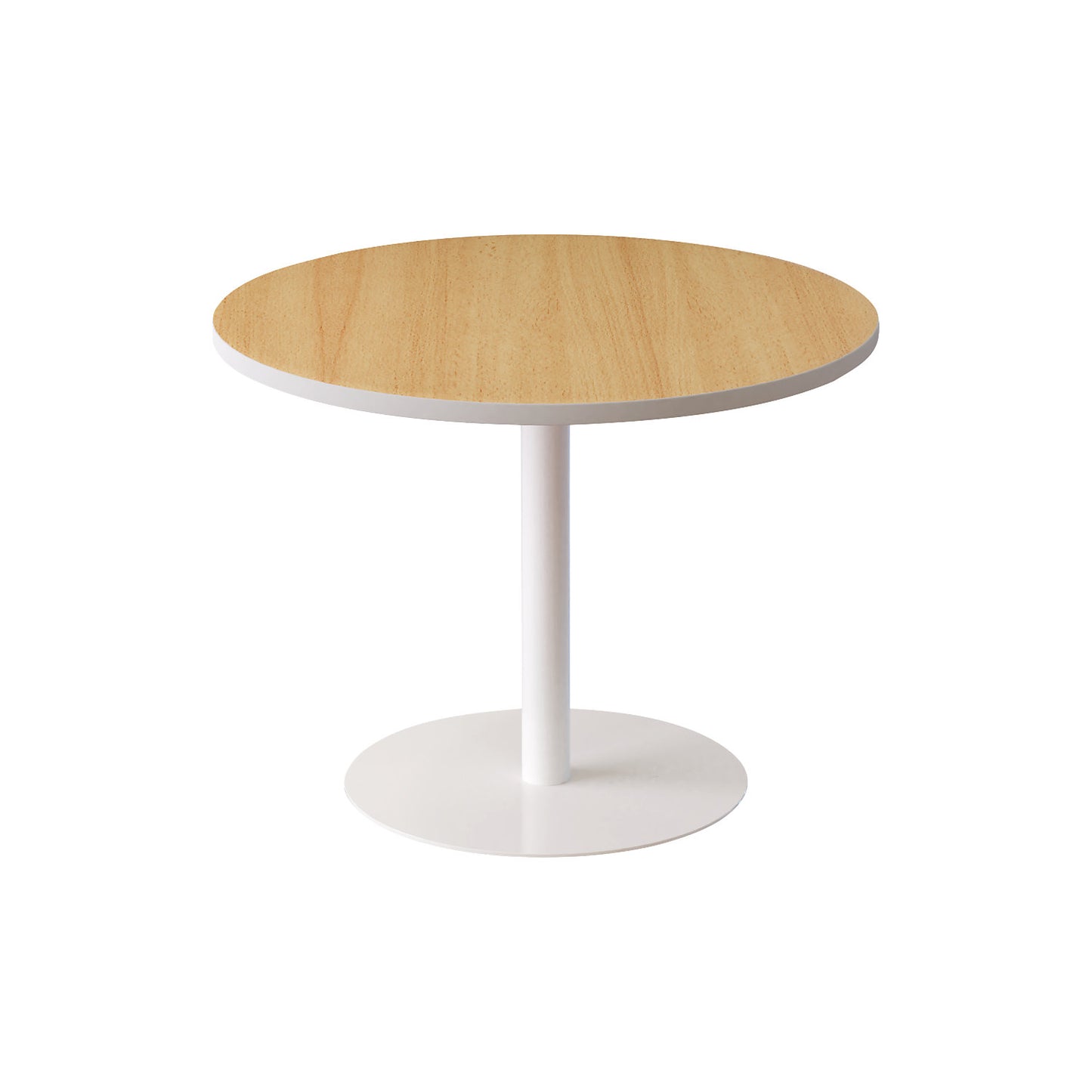 Lounge table, round, Ø 800 mm, beech finish.