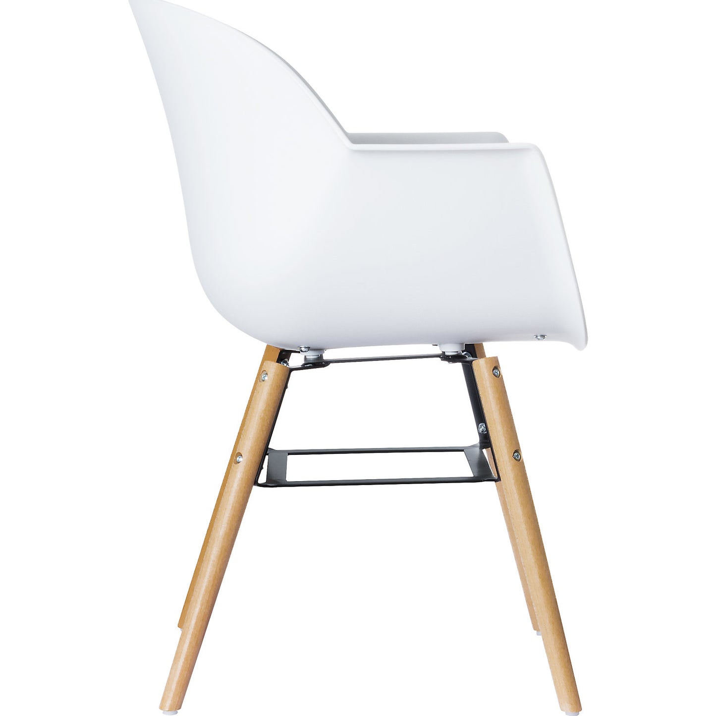 WISEMAN chair, with seat cushions, pack of 2, white.