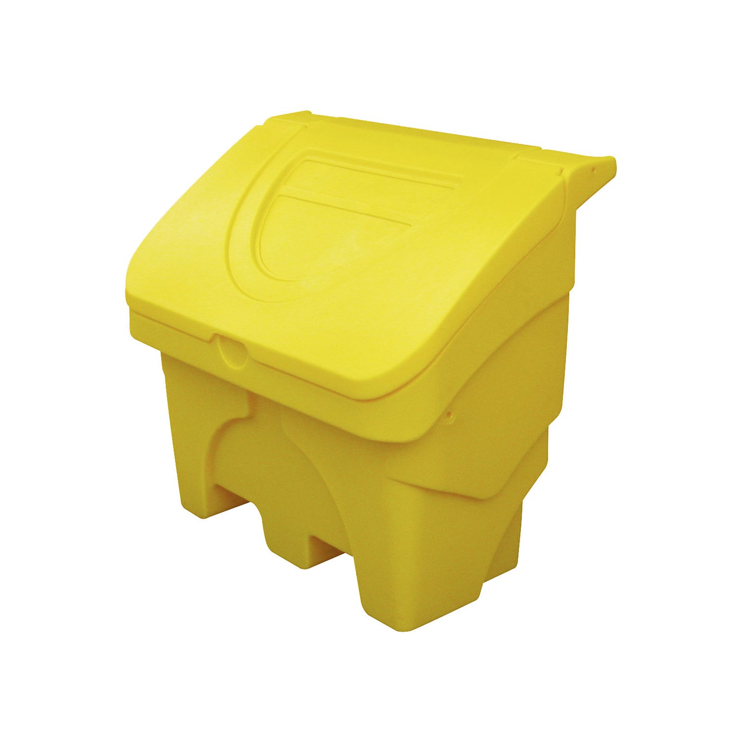 Grit container, capacity 130 l, yellow.