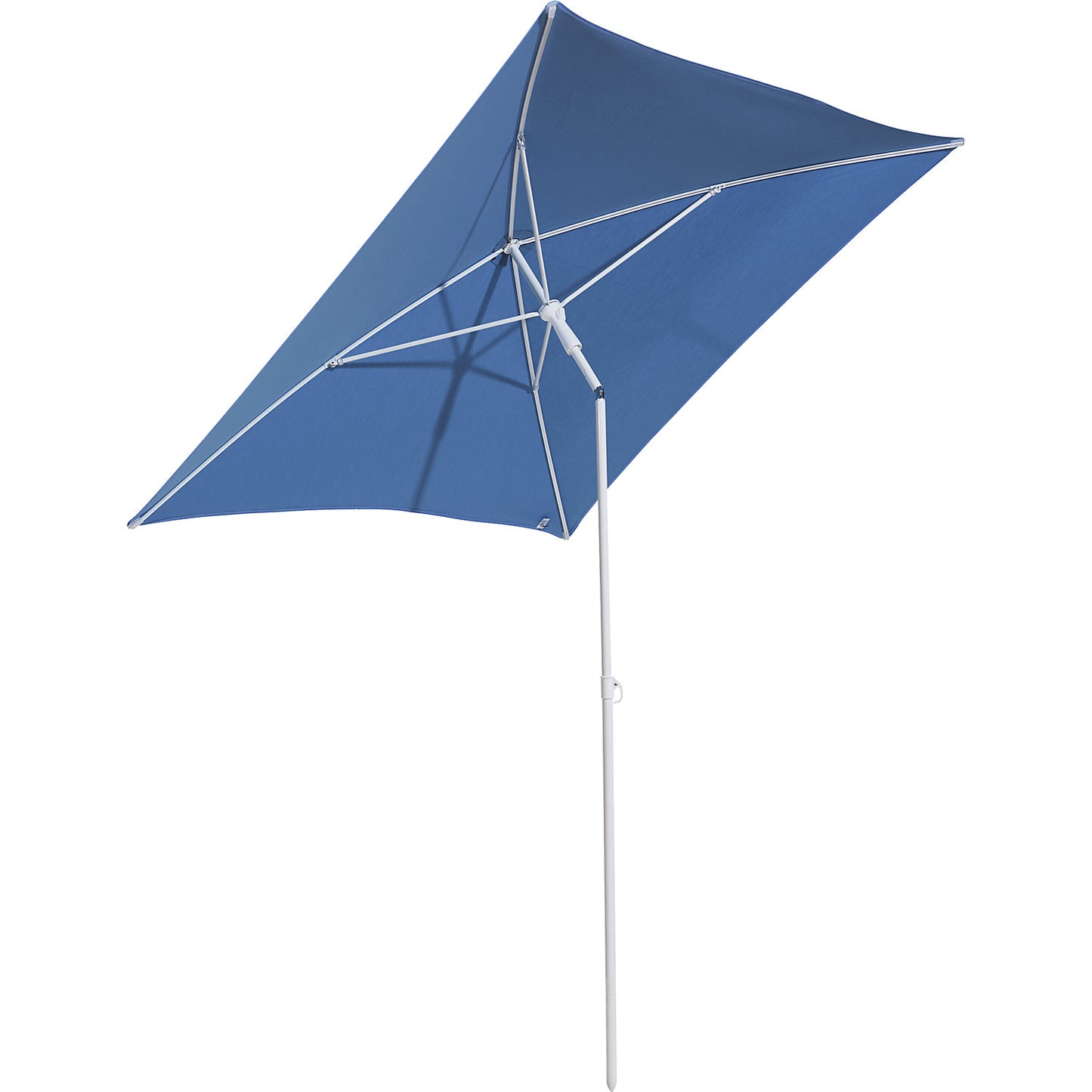 Parasol, square, LxW 1600 x 1600 mm, frame white, sky blue.