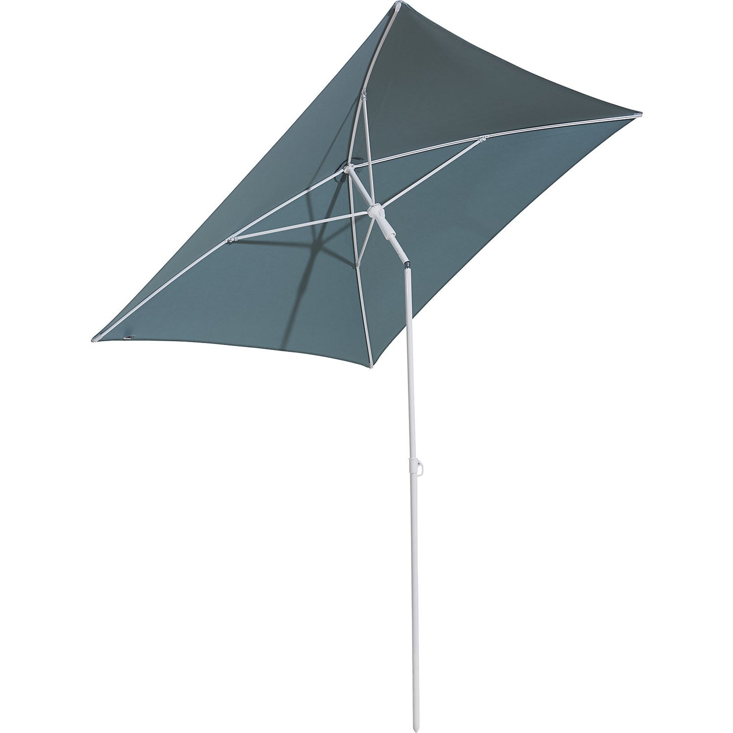 Parasol, square, LxW 1600 x 1600 mm, frame white, sea blue.