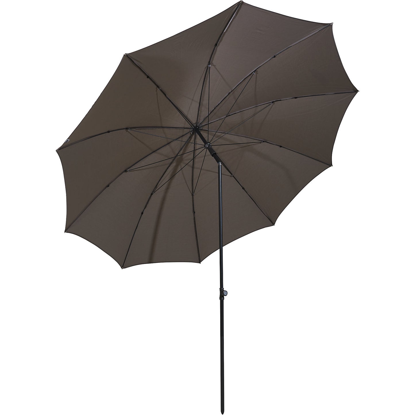 Parasol, round design, Ø 2800 mm, charcoal frame, taupe.