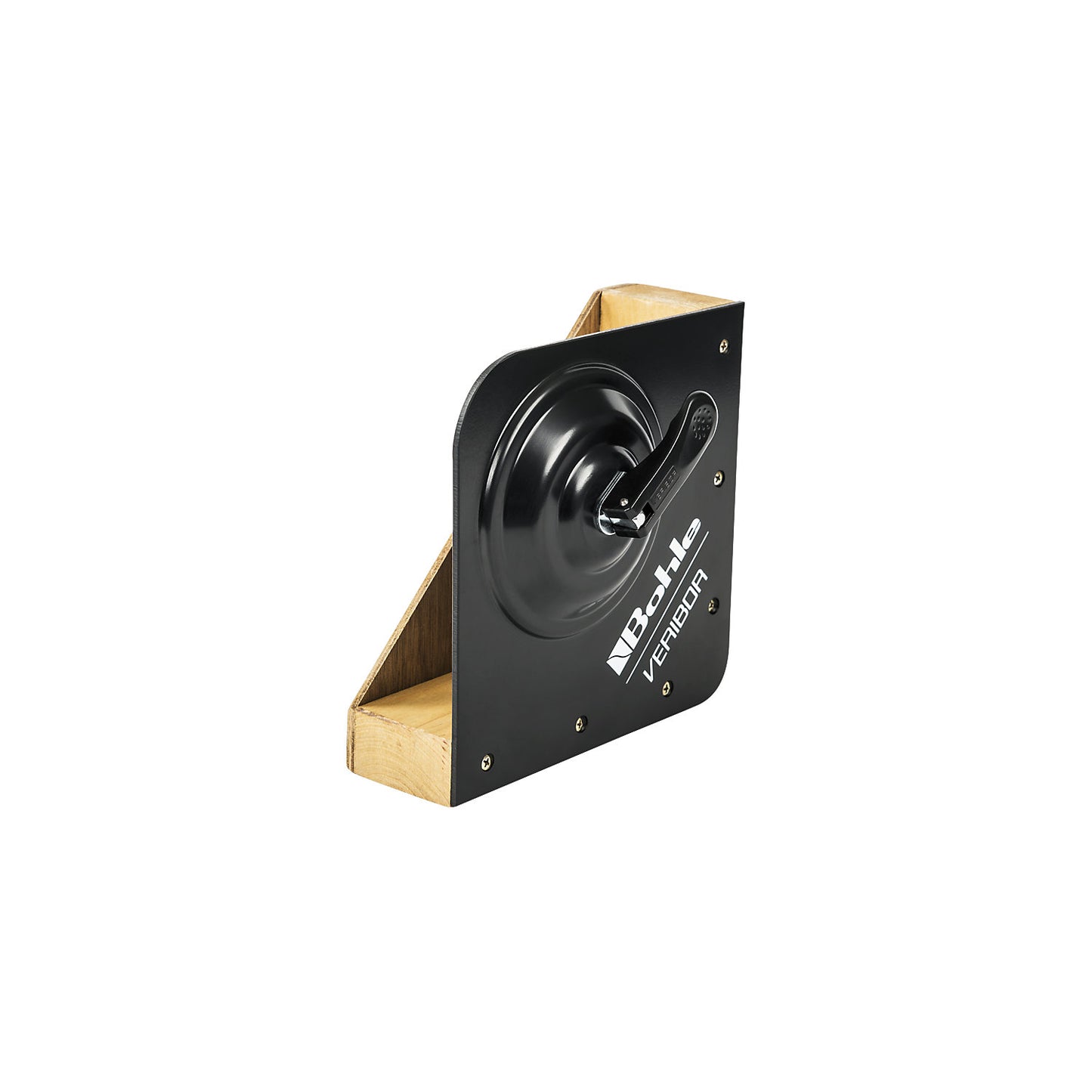 VERIBOR® corner holder, max. panel thickness 60 mm, made of wood.