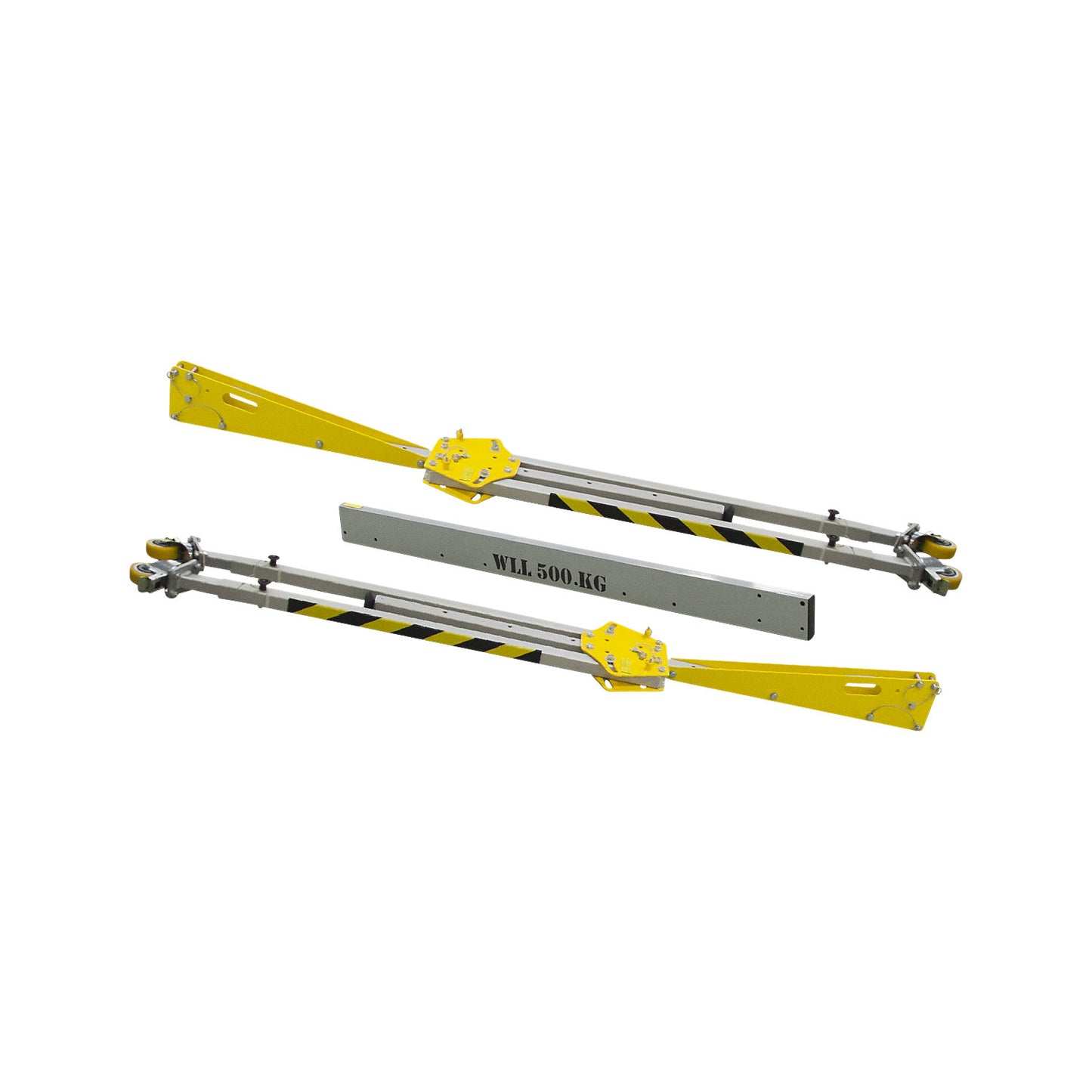 RKPK aluminium gantry crane, overall height 2099 - 3050 mm, width 2000 mm.