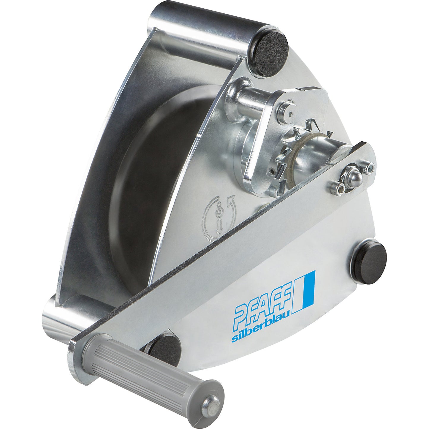 ALPHA wall mounted cable winch, sheet steel, max. lifting load 300 kg.