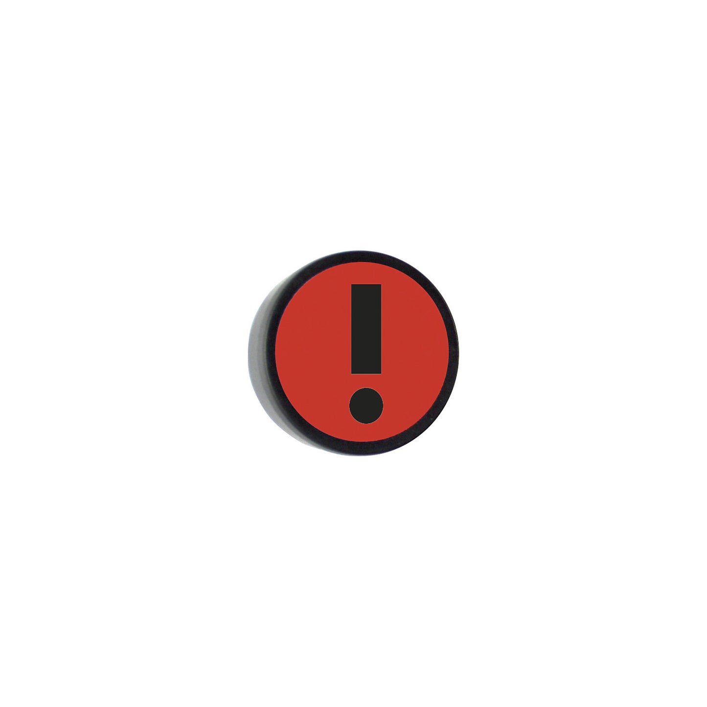 ATTENTION round magnet, Ø 35 mm, pack of 10, red.