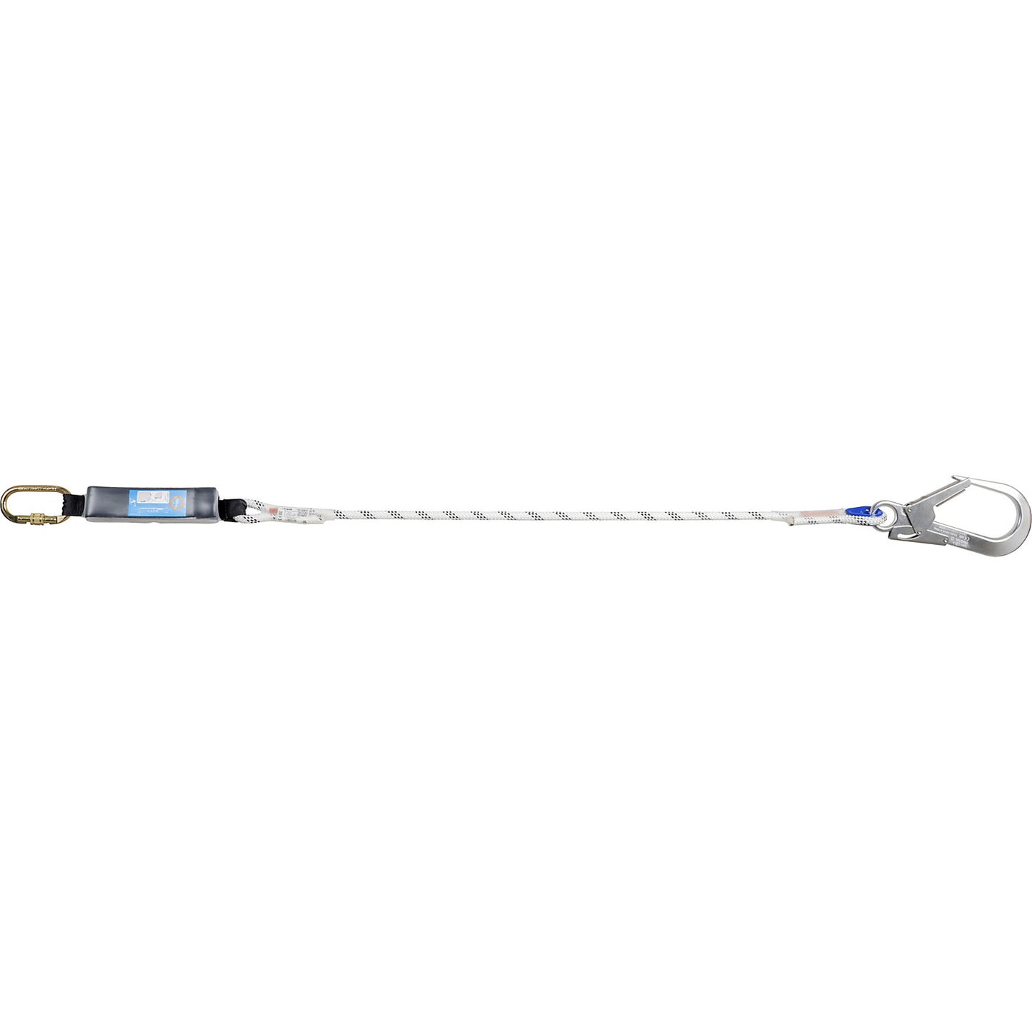 LDA energy absorbing lanyard, one fall, 1 snap hook, 150 kg.