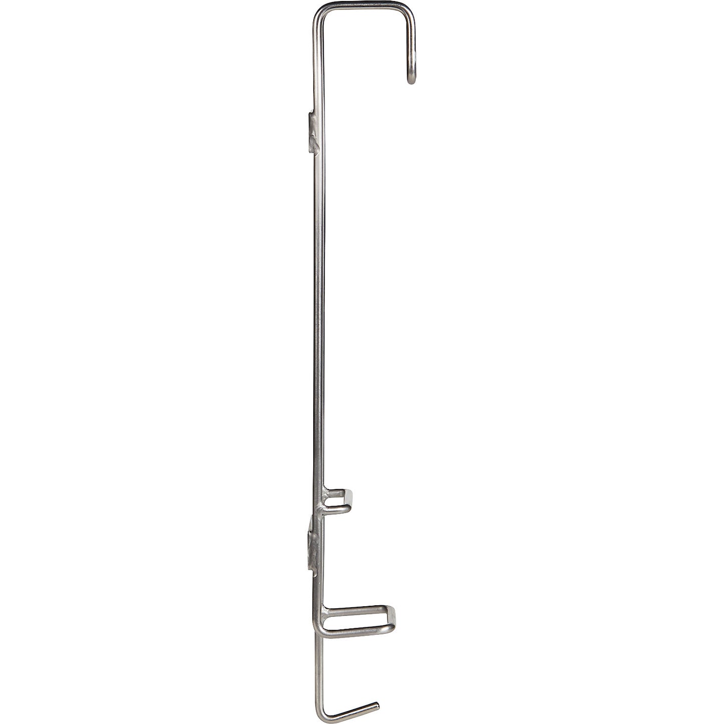 Suspension bracket for buckets, length 370 mm, stainless steel.