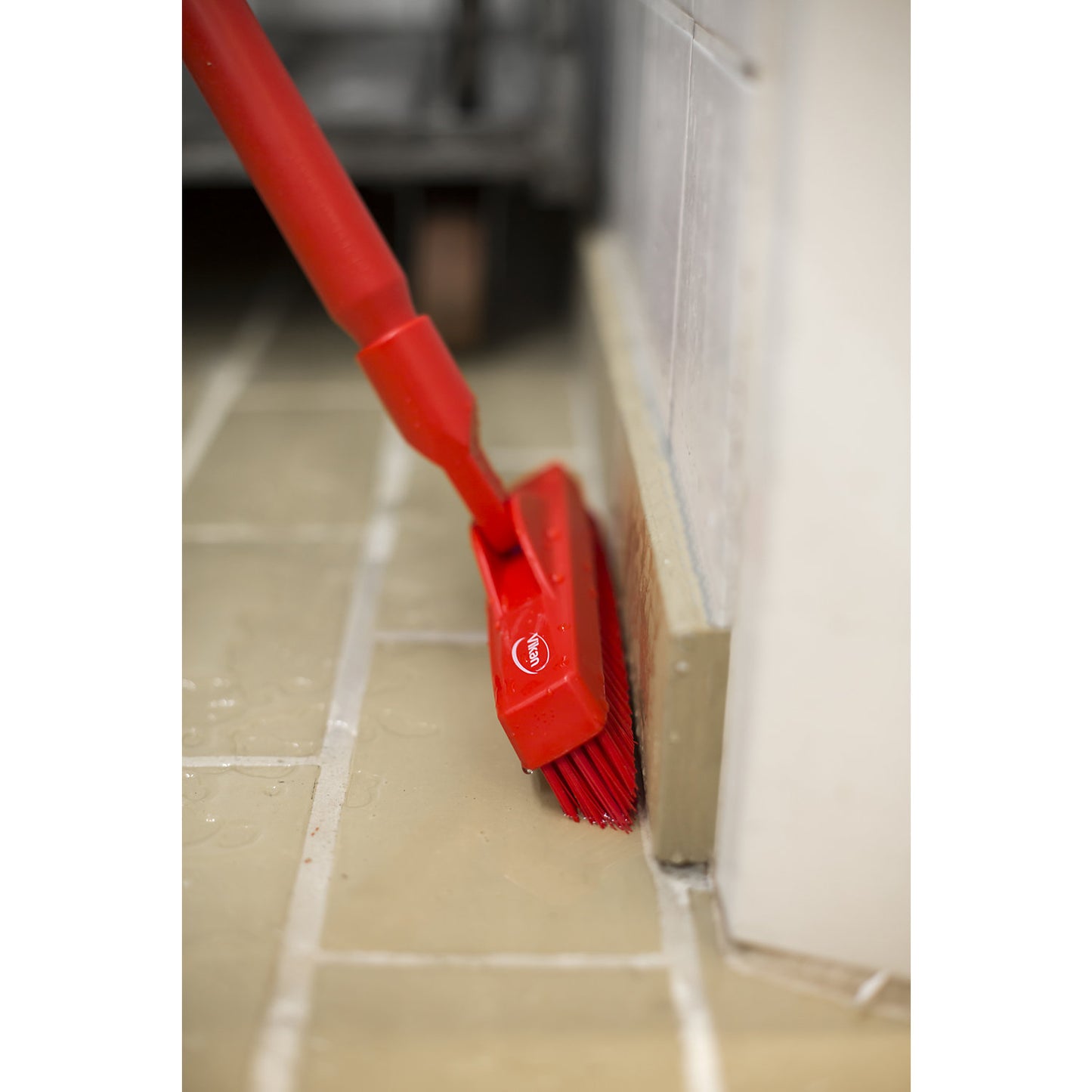 Handle, hygienic, Ø 34 mm, length 1500 mm, pack of 10, red.