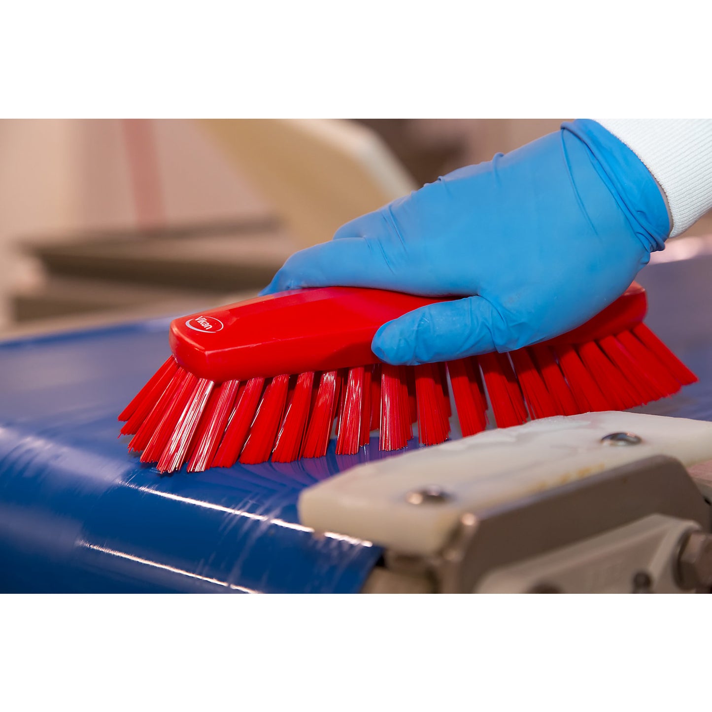 Washing brush, XL, extra hard, pack of 10, blue.