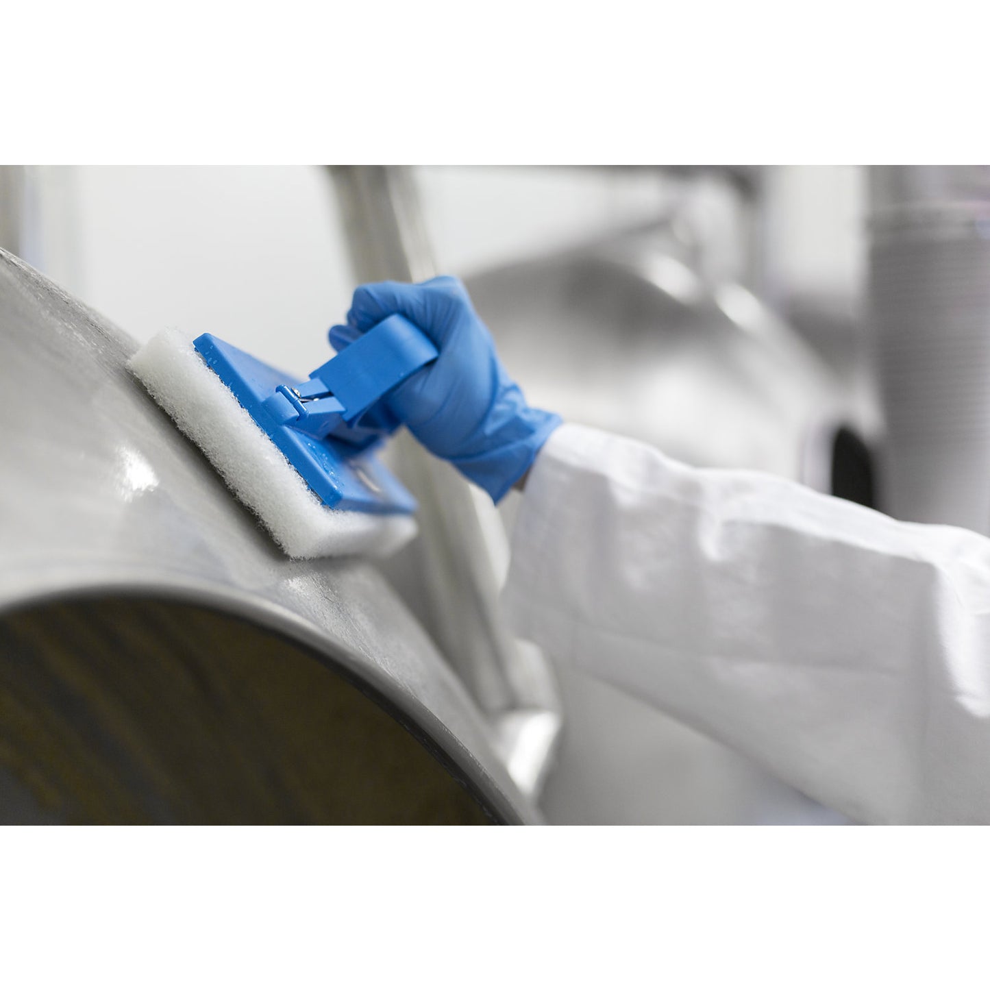 Pad holder, hand model, pack of 10, blue.