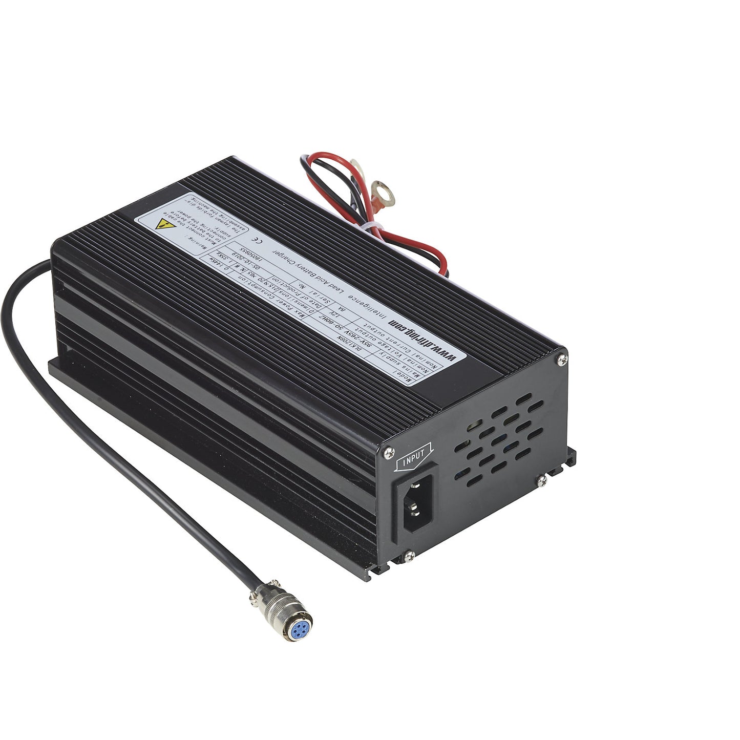 Battery charger, for platform lift, black.