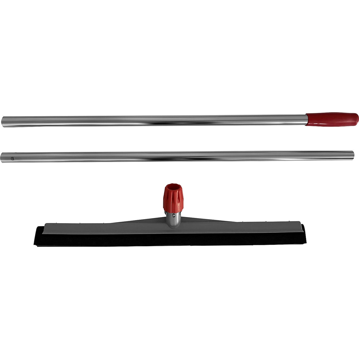 Floor squeegee, standard, width 550 mm, with 2-part chrome plated handle.