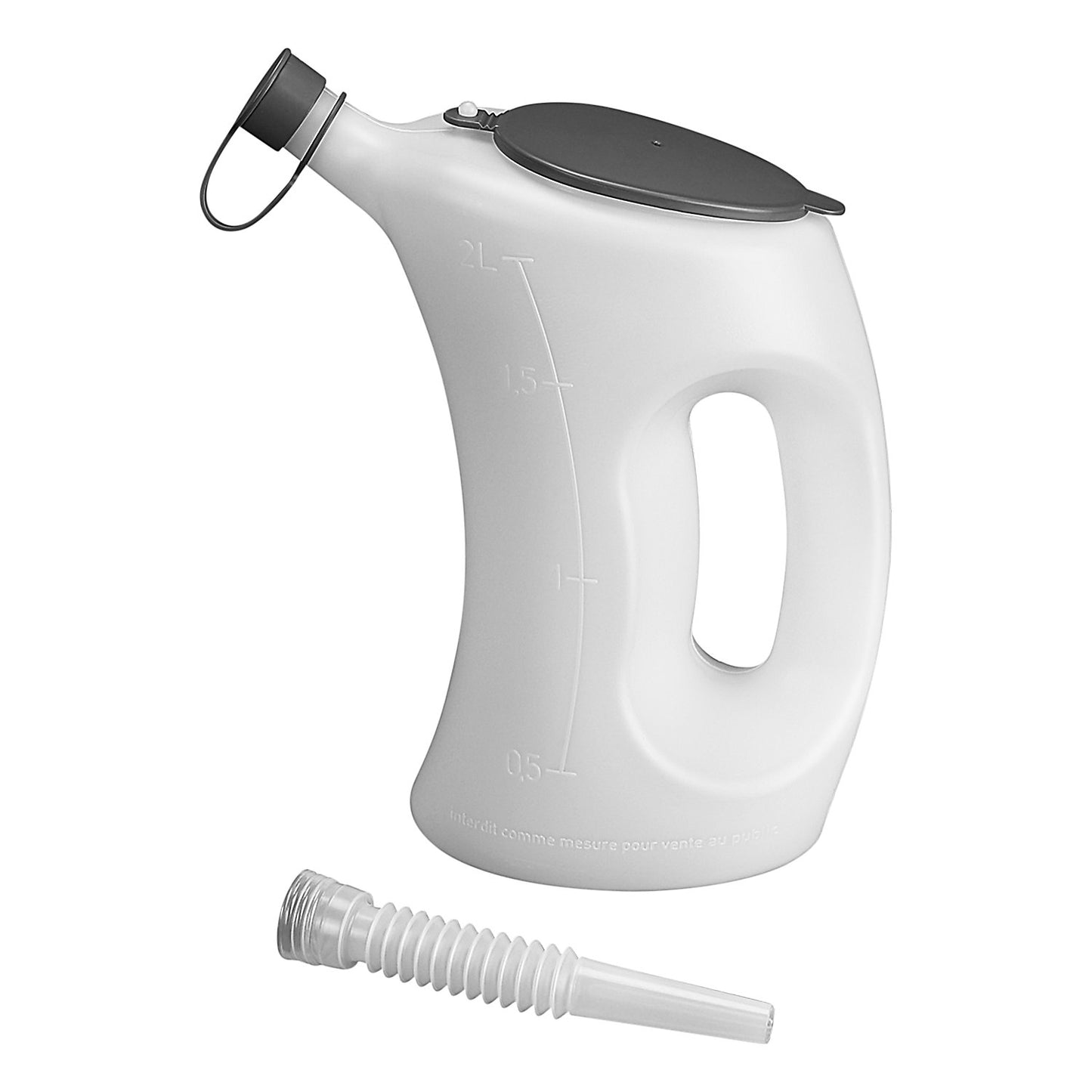 Measuring cup, PE white, pack of 6, 2 l.