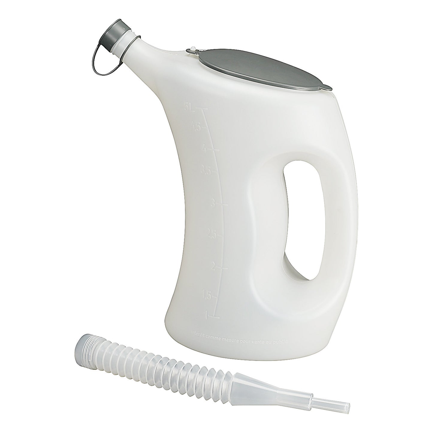 Measuring cup, PE white, pack of 6, 5 l.