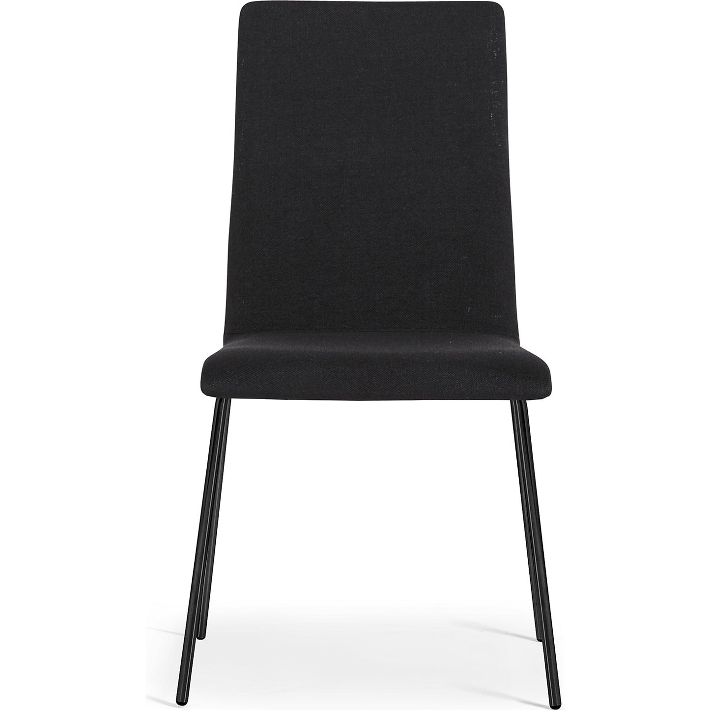 Elin stacking chair, stackable, pack of 4, black/black.