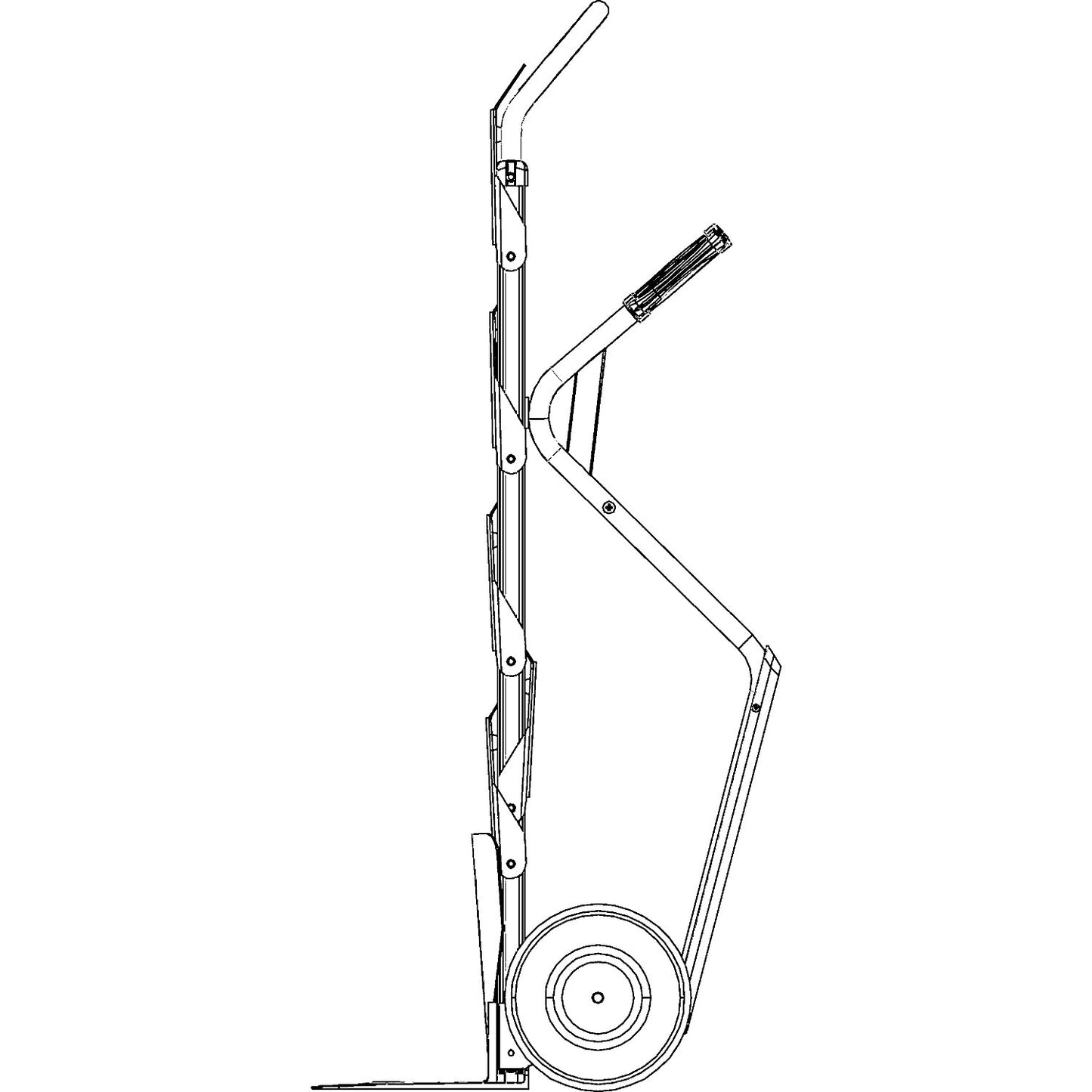 WATER BOTTLE aluminium sack truck, footplate WxD 460 x 305 mm, max. load 250 kg.