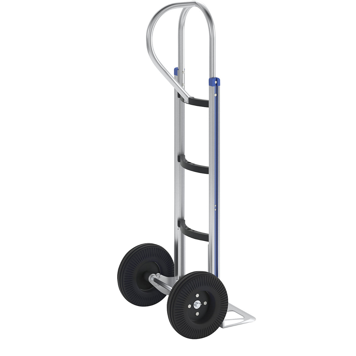 Aluminium sack truck, footplate WxD 355 x 230 mm, max. load 200 kg.