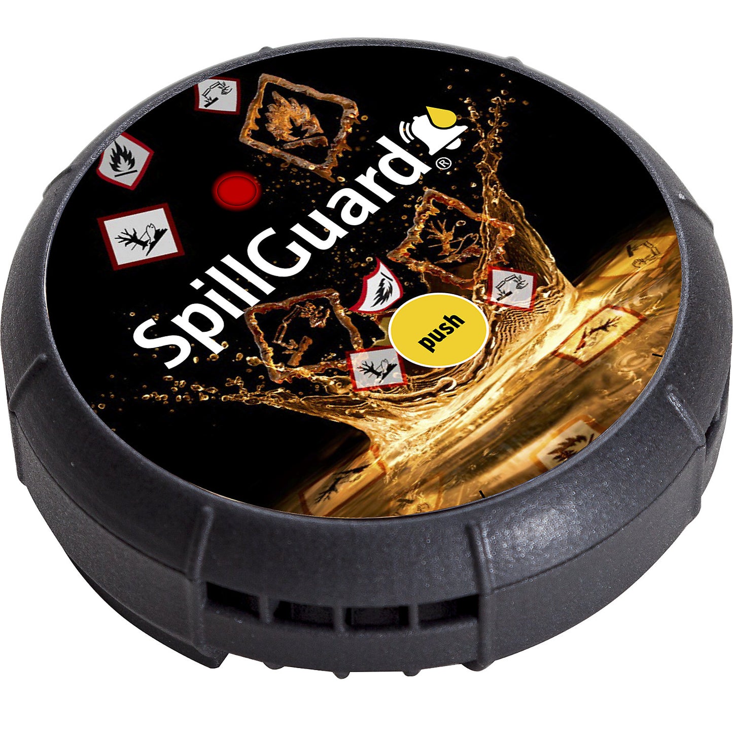SpillGuard® leak detector, with approval for Atex zone 0, incl. 5 year battery, Ø 110 mm.