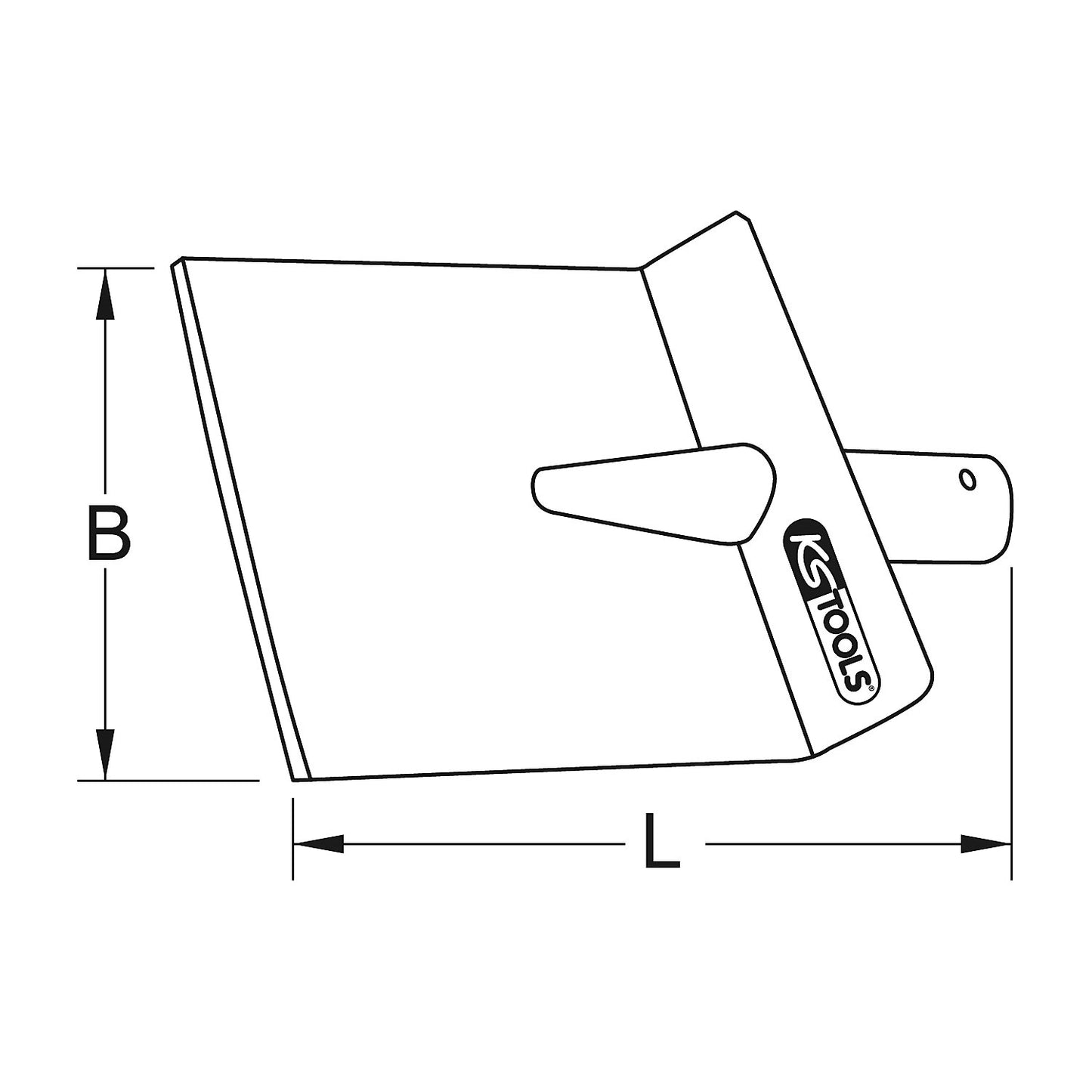 BRONZEplus floor scraper, spark free, LxW 170 x 150 mm.