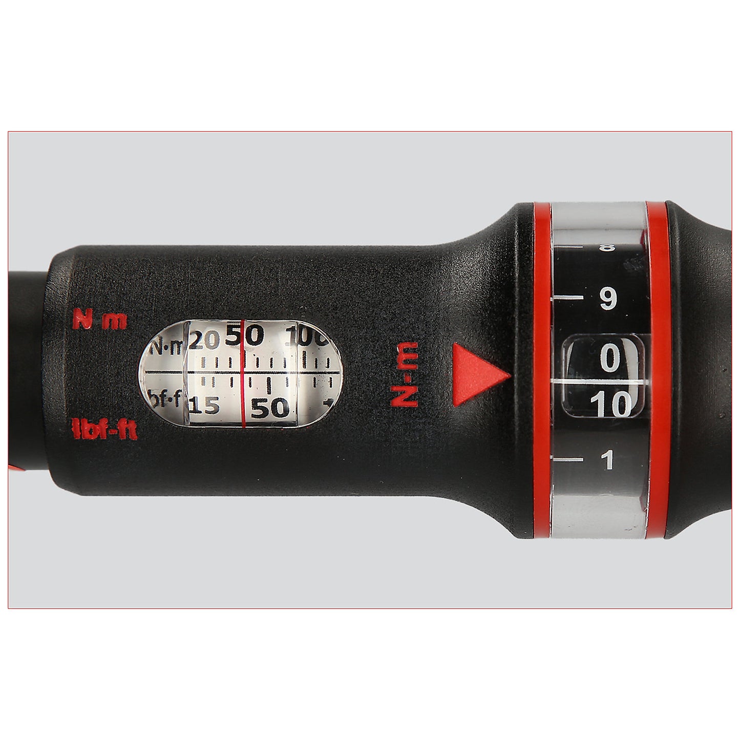 ERGOTORQUE®precision torque wrench with reversible ratchet head, 1/4'', 5 - 25 Nm.