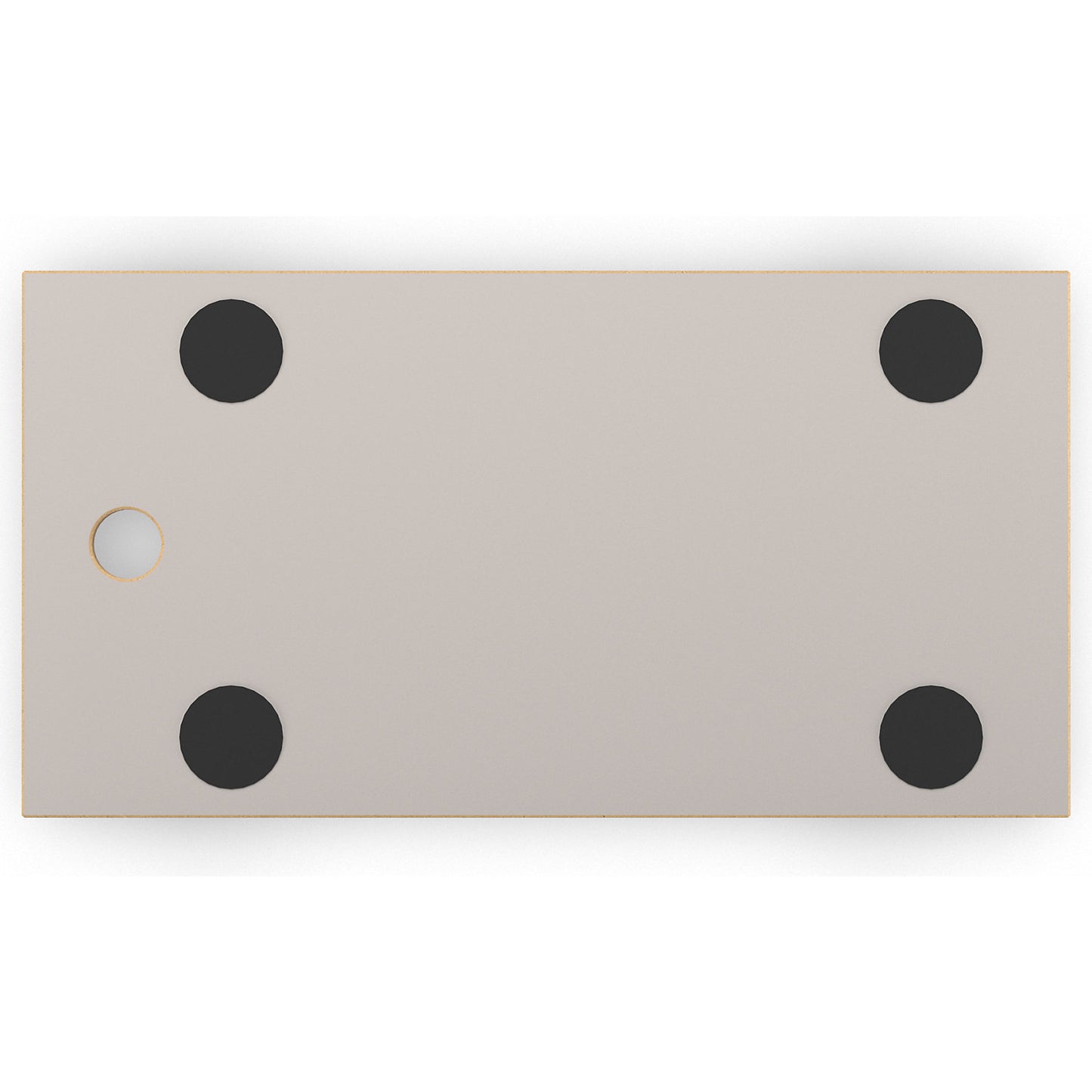 Transport dolly with grip hole, MM 1318, castors for hard floors, pack of 2, LxW 575 x 300 mm.