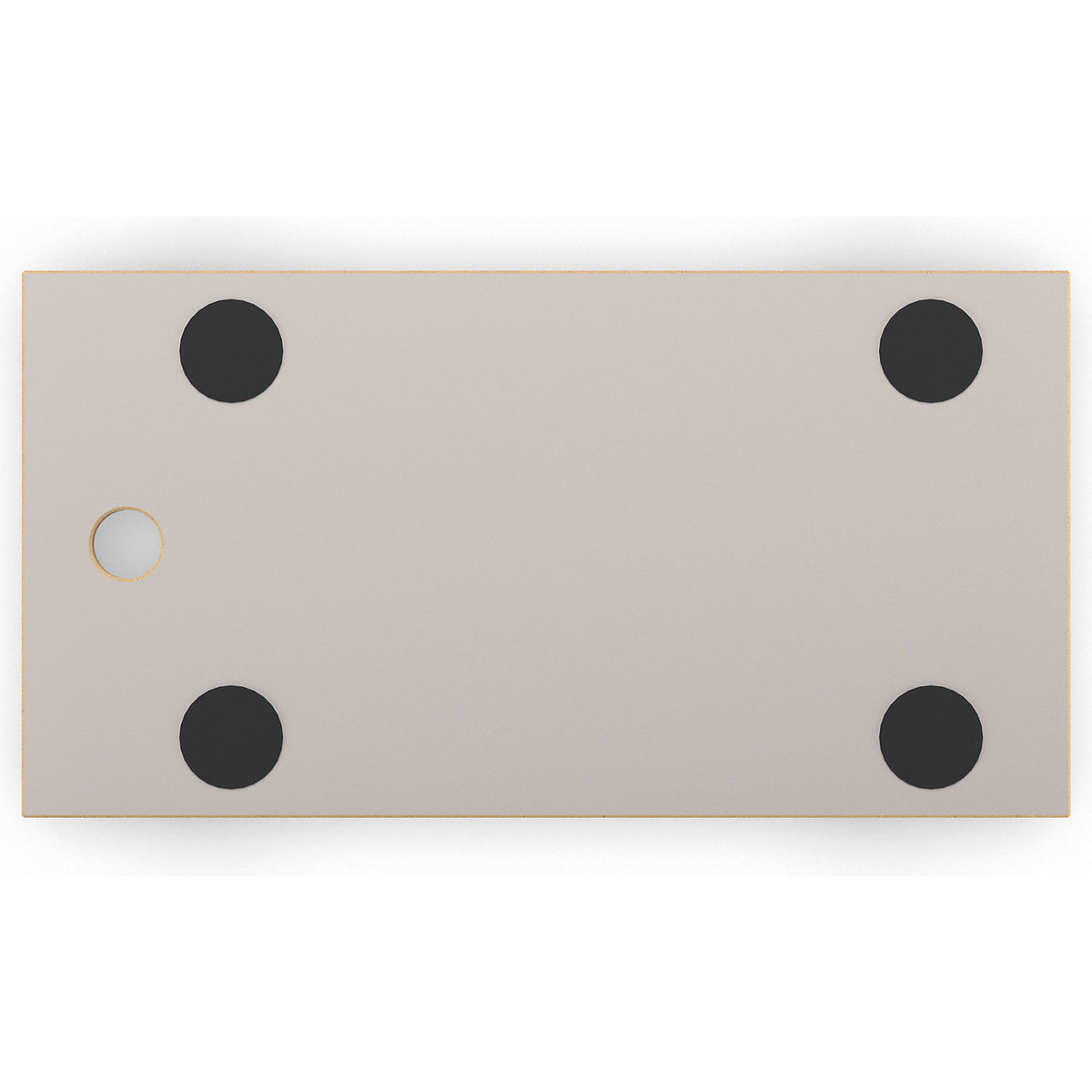Transport dolly with grip hole, MM 1318, castors for hard floors, pack of 2, LxW 575 x 300 mm.