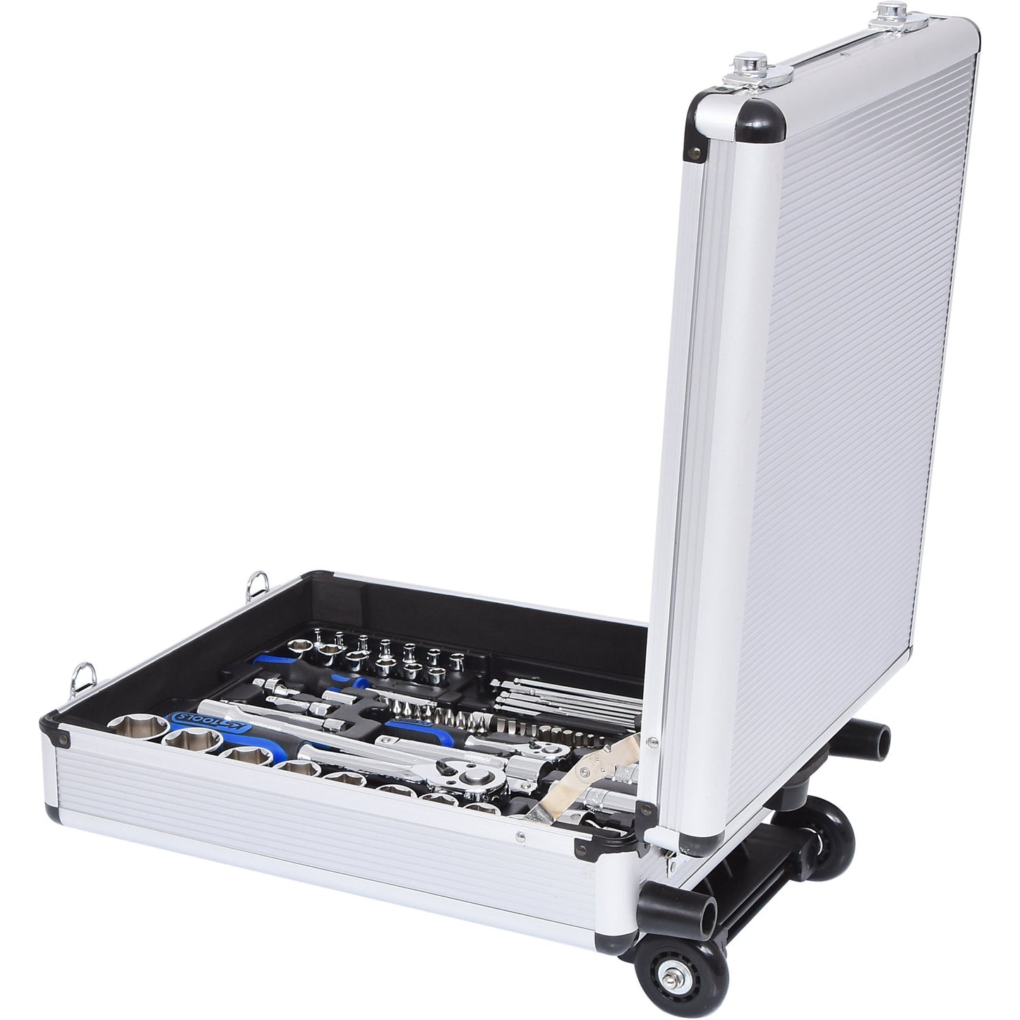 1/4'' + 1/2'' CHROMEplus tool set, 90 parts, flank traction.