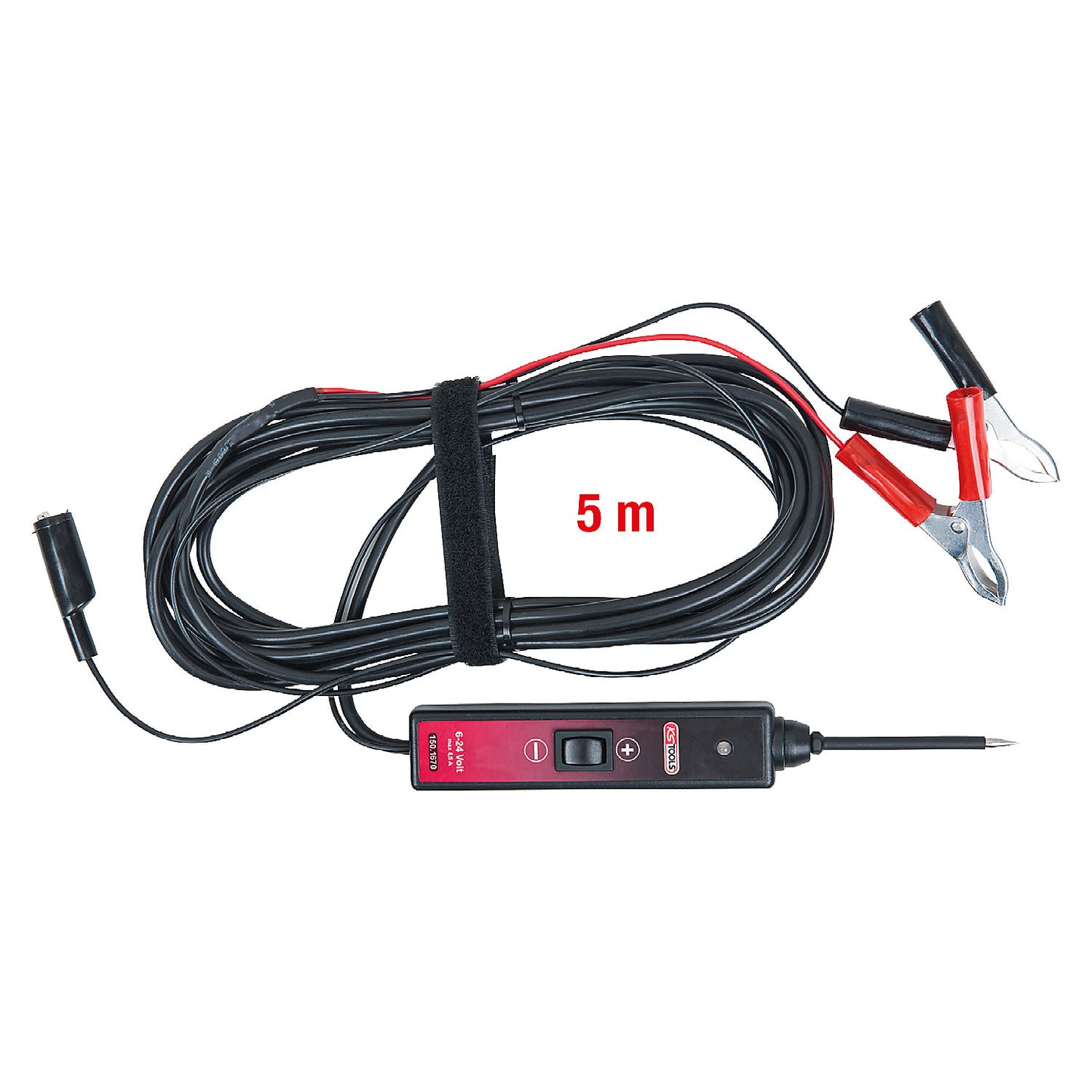 Test probe, 6 - 24 V DC, cable length 5 m.
