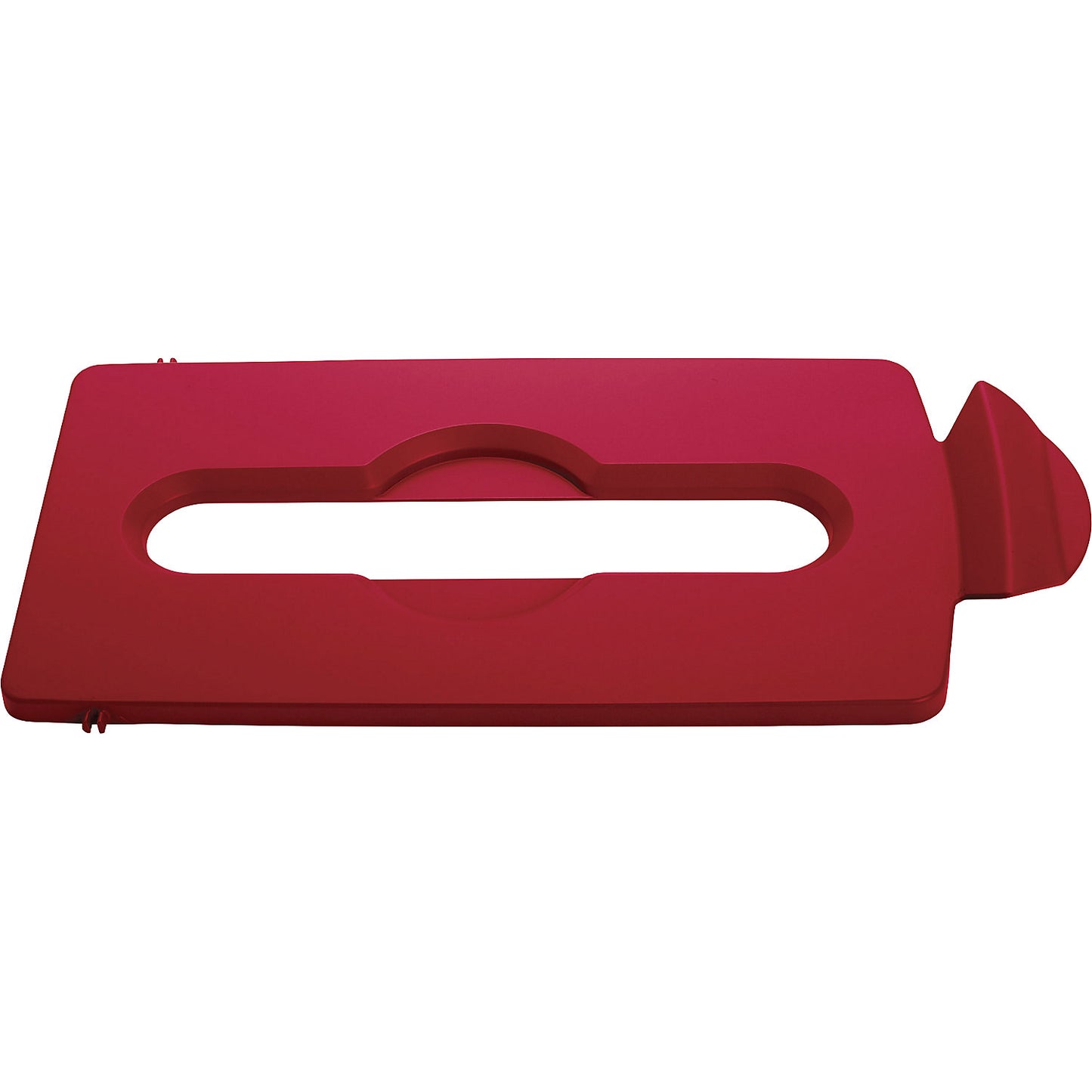 Lid insert, deposit slot, red.