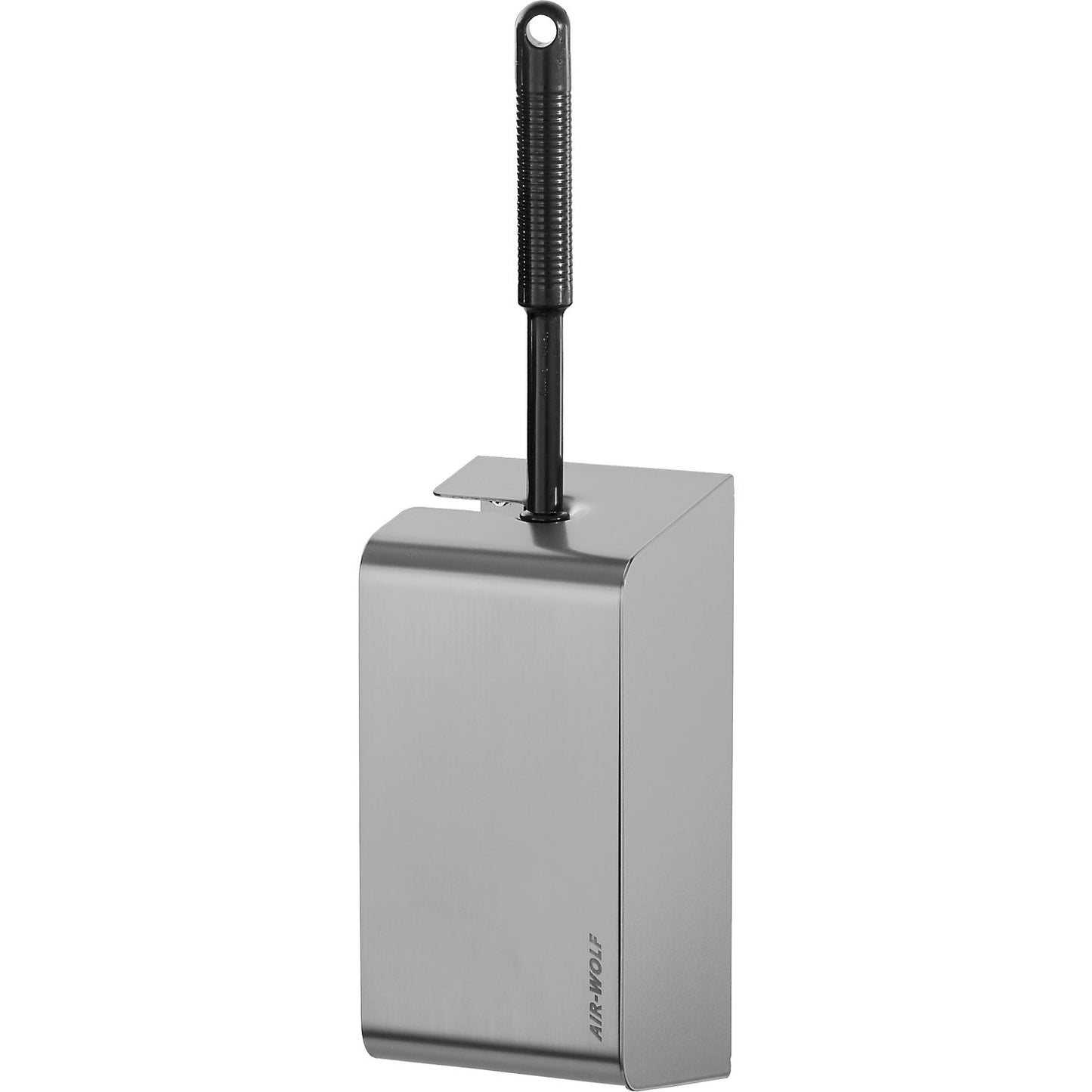Toilet brush holder, stainless steel, brushed, HxWxD 434 x 114 x 111 mm.