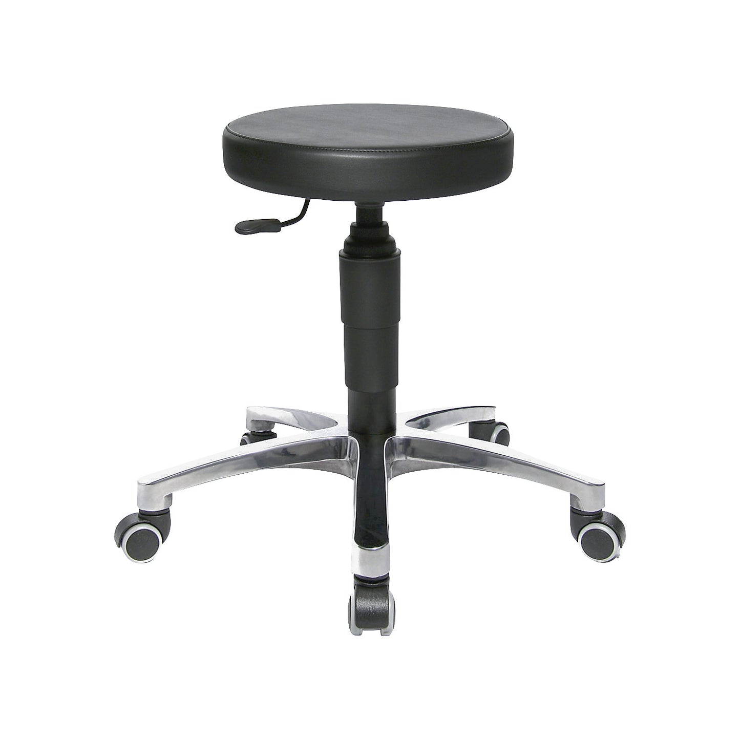 TEC 70 swivel stool, vinyl cover, black.