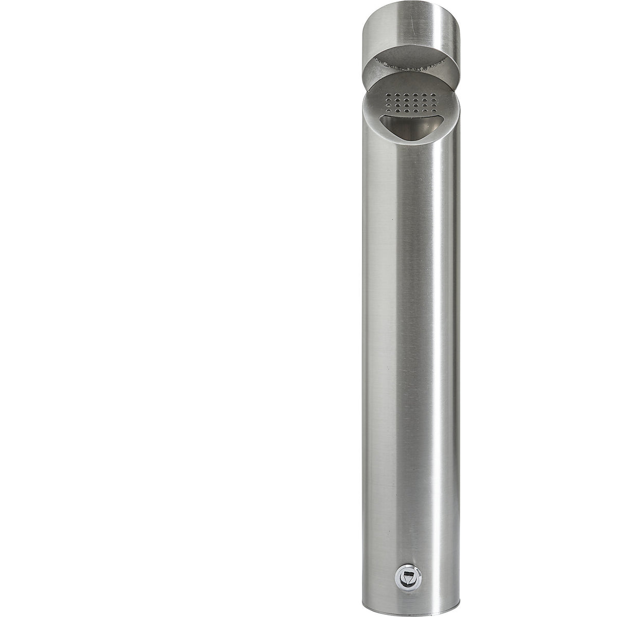 Wall ashtray, stainless steel, capacity 2 l, with hood.