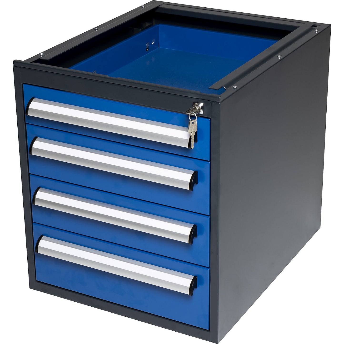 Suspended drawer unit, for WT worktable system, 4 drawers (90/120/120/150 mm), height 545 mm.