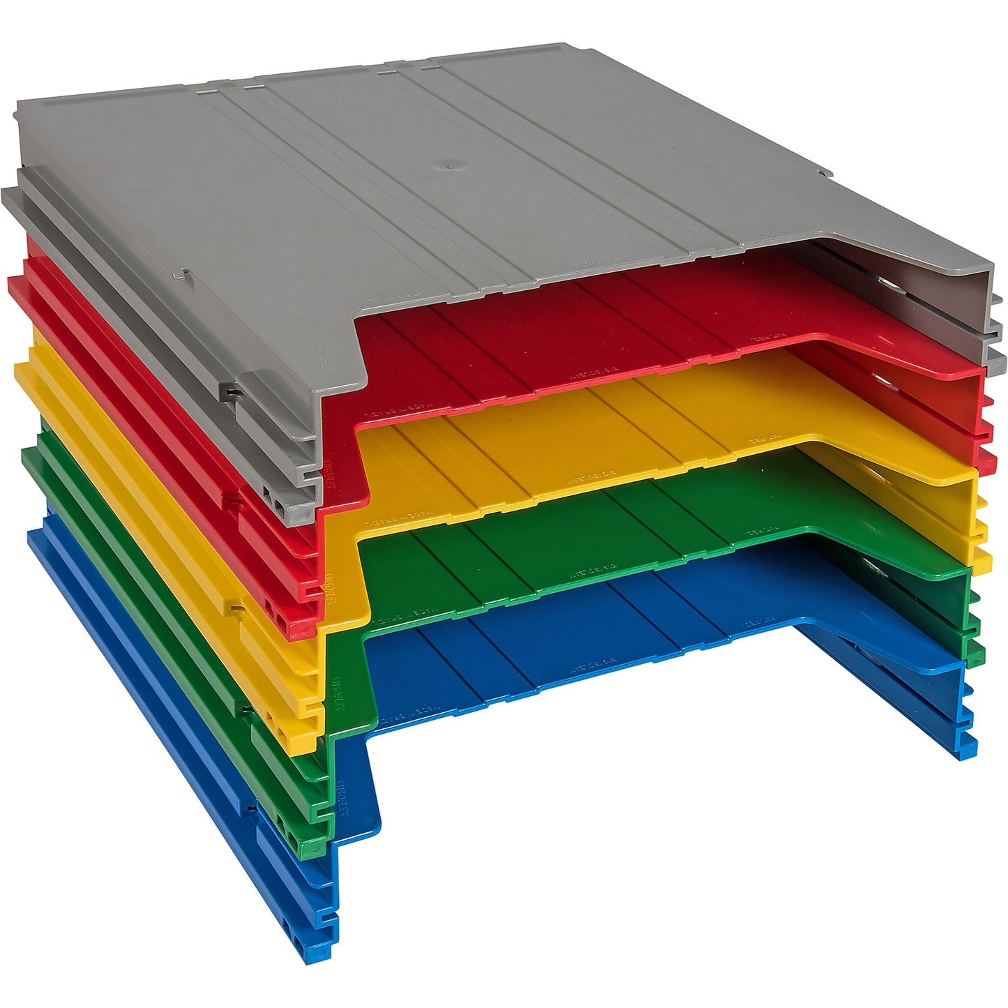 BIG wall-mounted sorting system, for format A4, filling height 34 mm, yellow storage compartment.