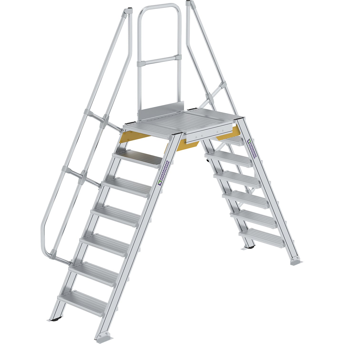 Crossover platform, total max. load 300 kg, 7 steps, platform 1200 x 600 mm.