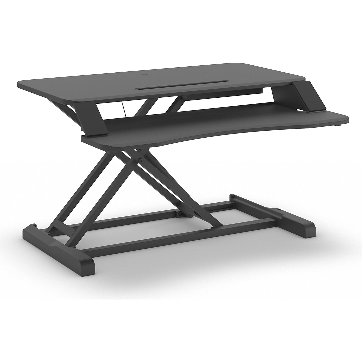 Corsivo™ sitting/standing workstation, HxWxD 110 x 800 x 615 mm, black.