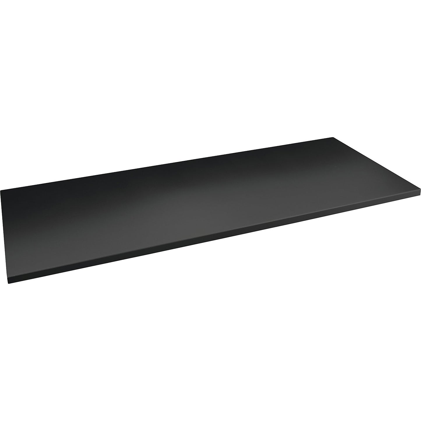 Shelf for double door cupboard, for depth 500 mm, graphite black RAL 9011.