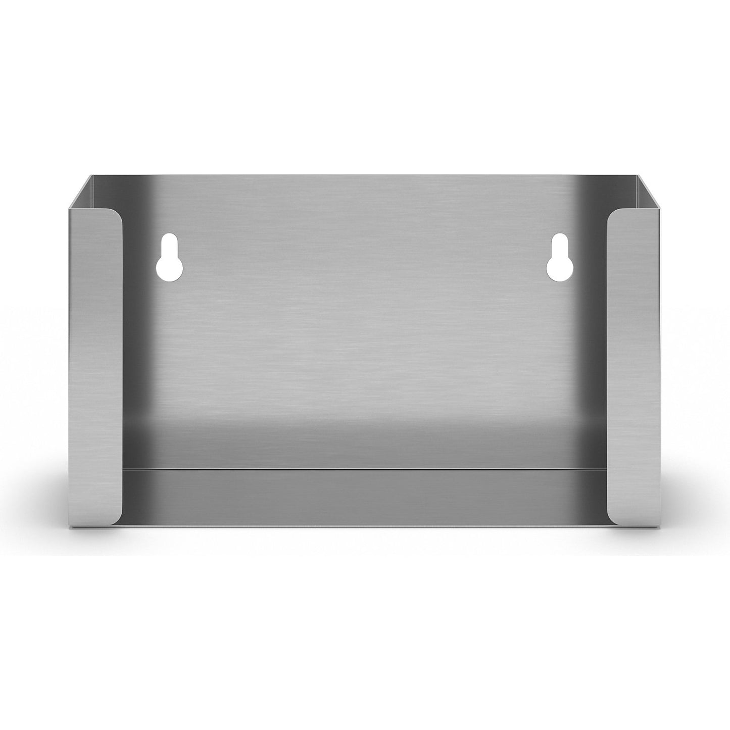 Glove and facial tissue dispenser, for 1 box, HxWxD 120 x 222 x 65 mm, stainless steel.