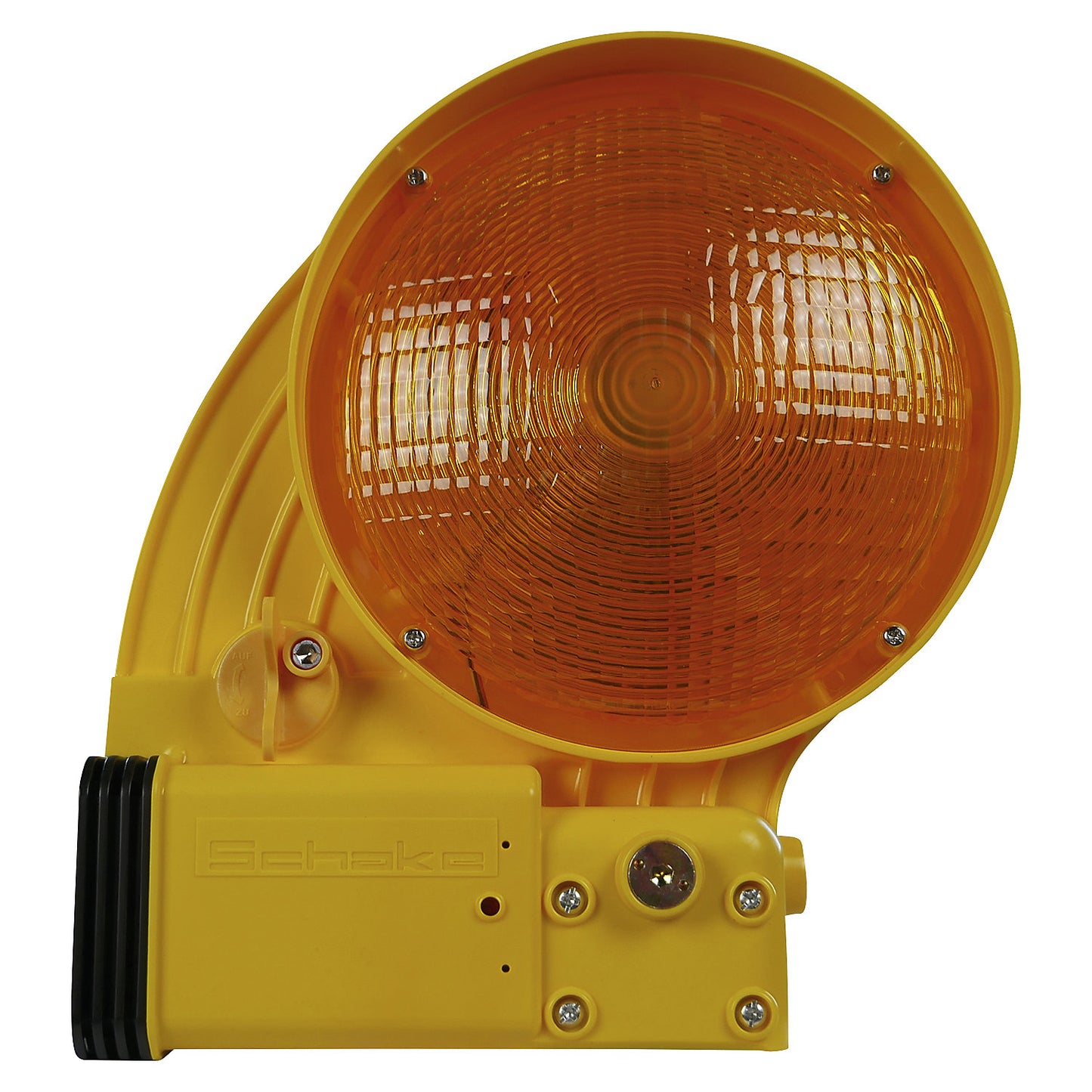 Beacon light, light emitted on one side, yellow.