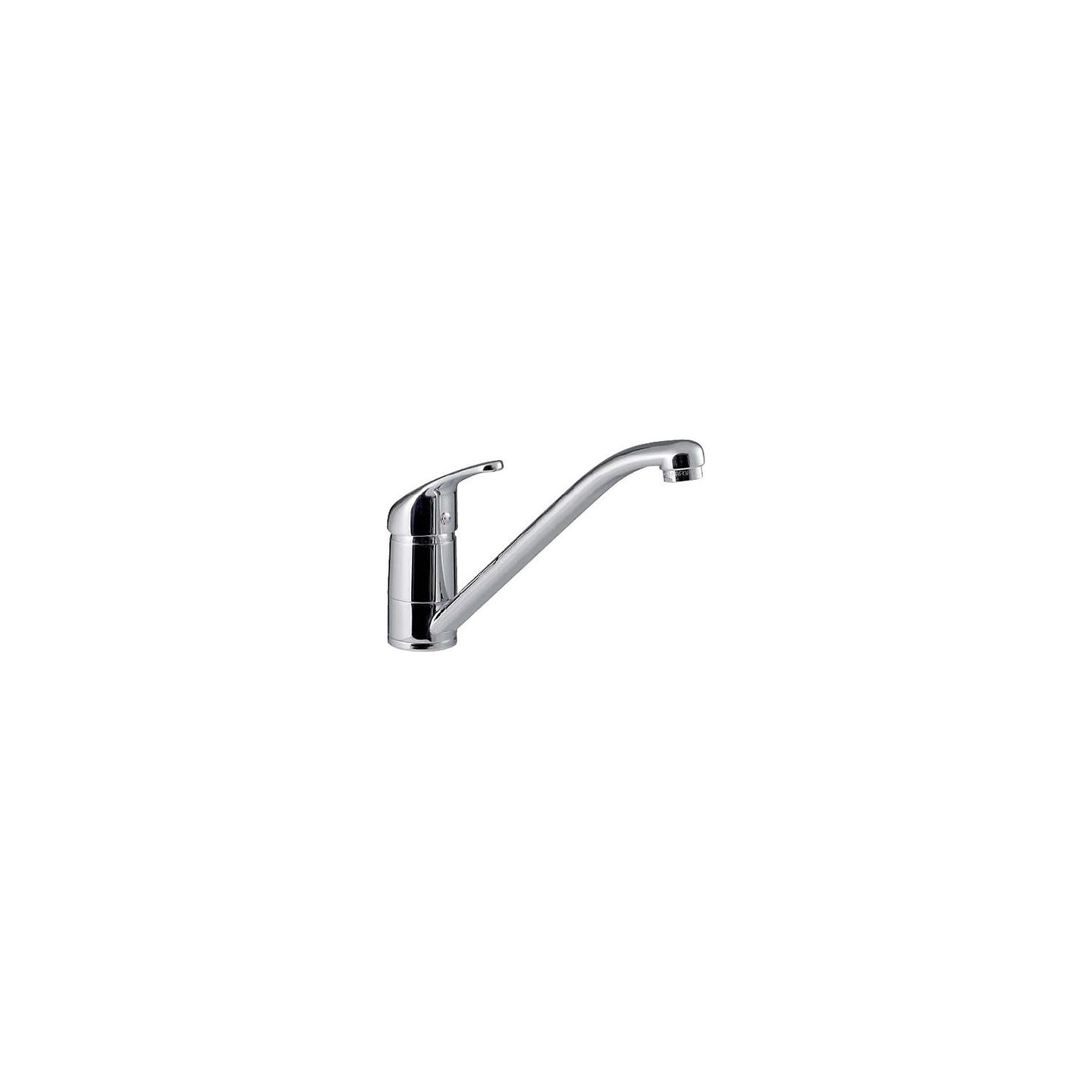 Single hole mixer with lever mixer 1/2'', height 130 mm, reach 230 mm.