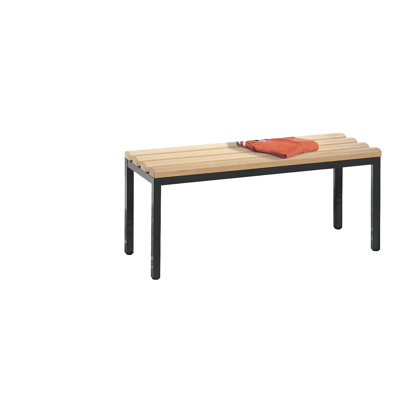 BASIC changing room bench, beech wood slats, length 1000 mm.