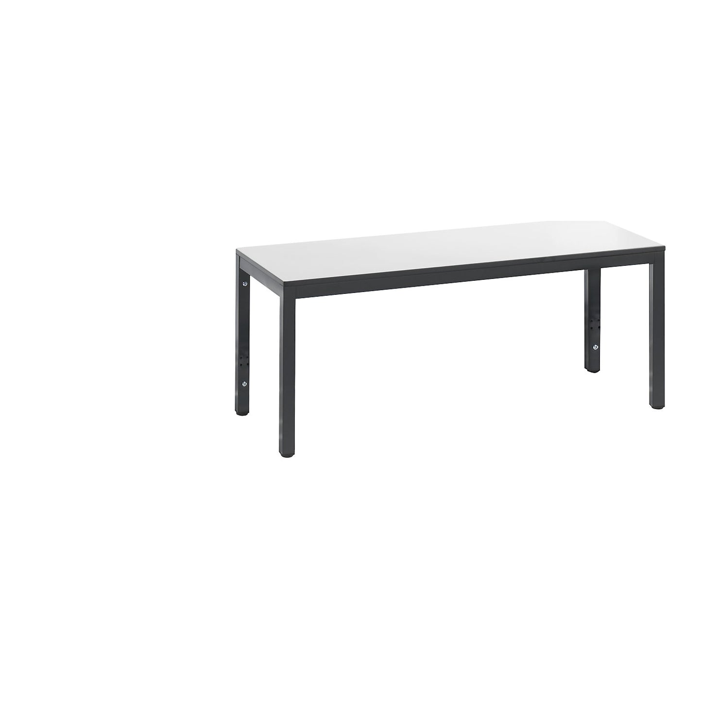 COMFORT changing room bench, HPL seat surface, length 1000 mm, white.