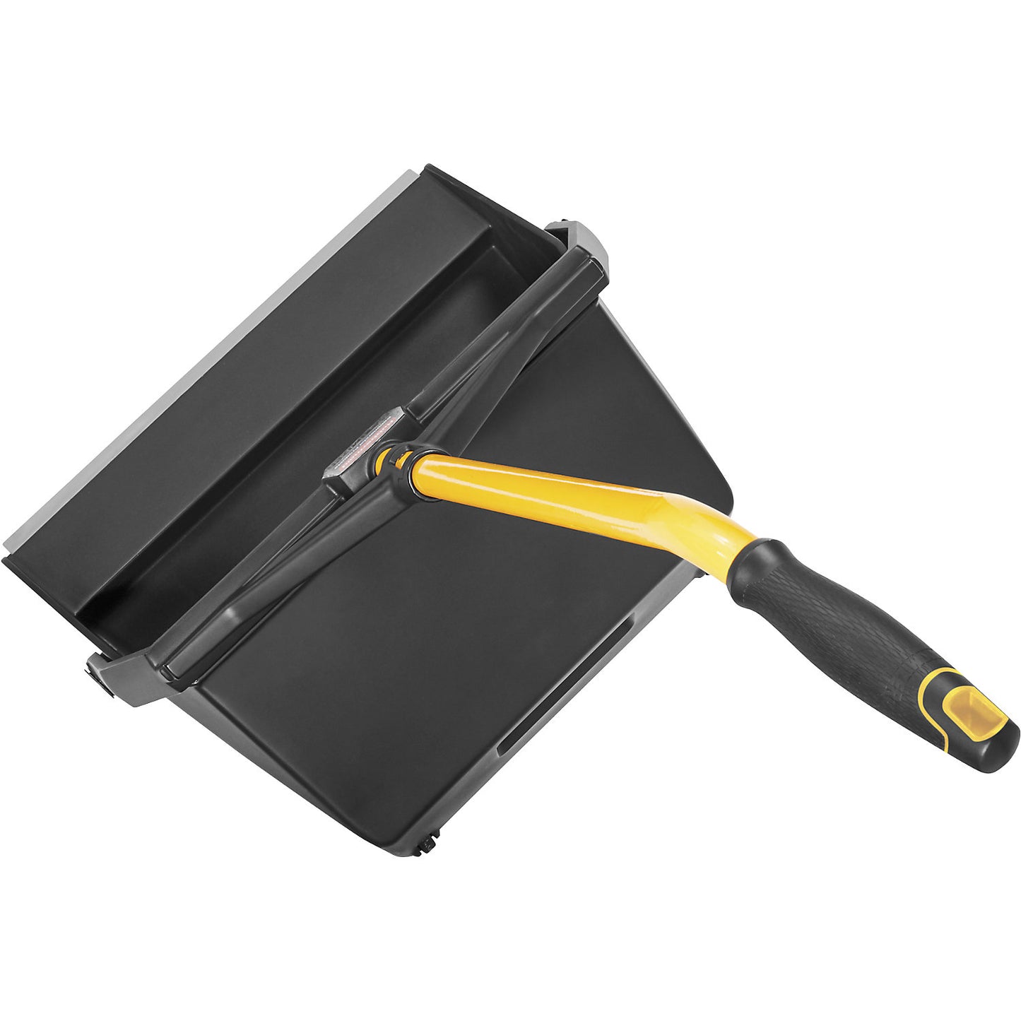 Wet/dry dustpan, HxWxD 737 x 429 x 305 mm, black/yellow.
